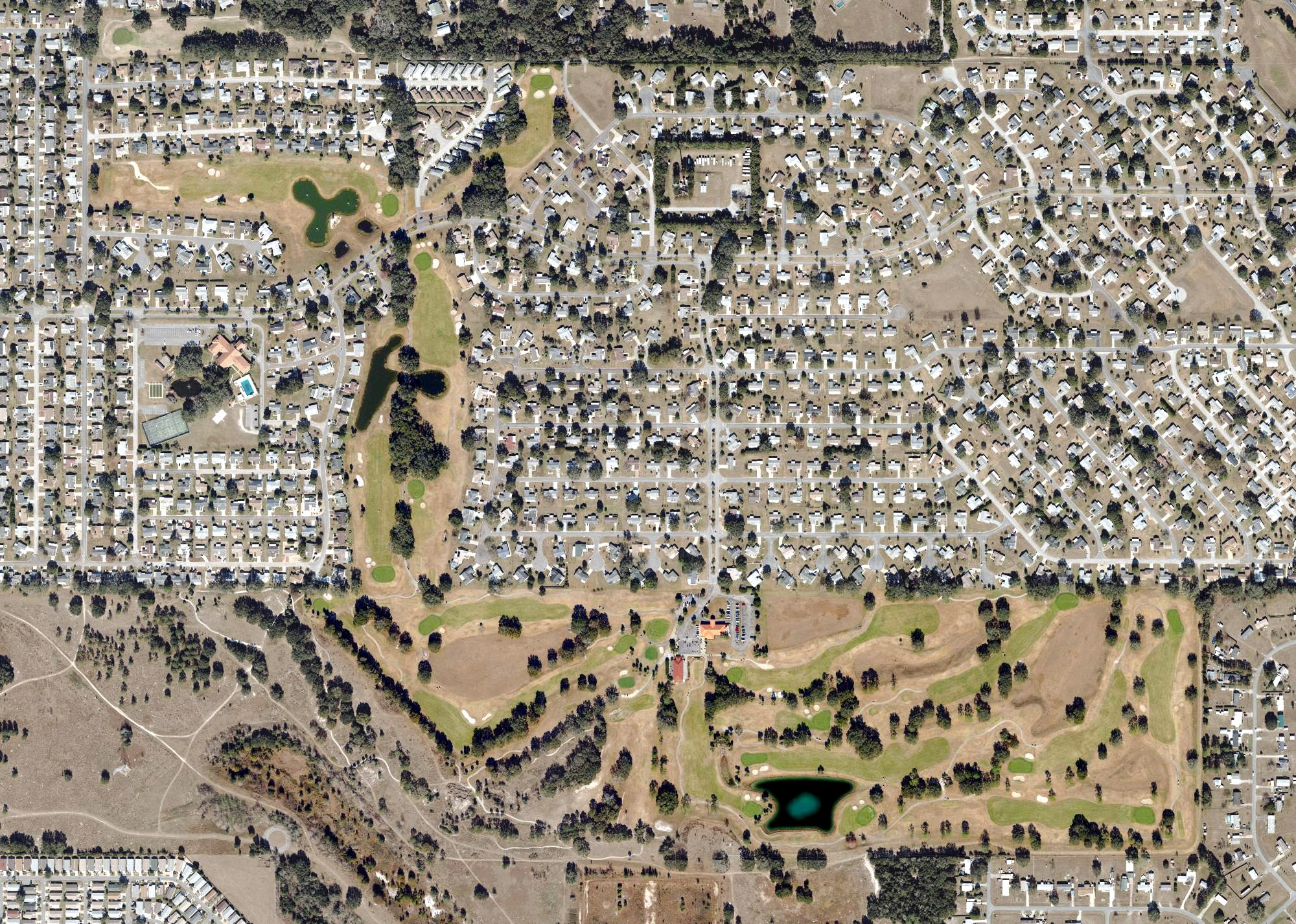 Aerial view of Links at Spruce Creek, FL