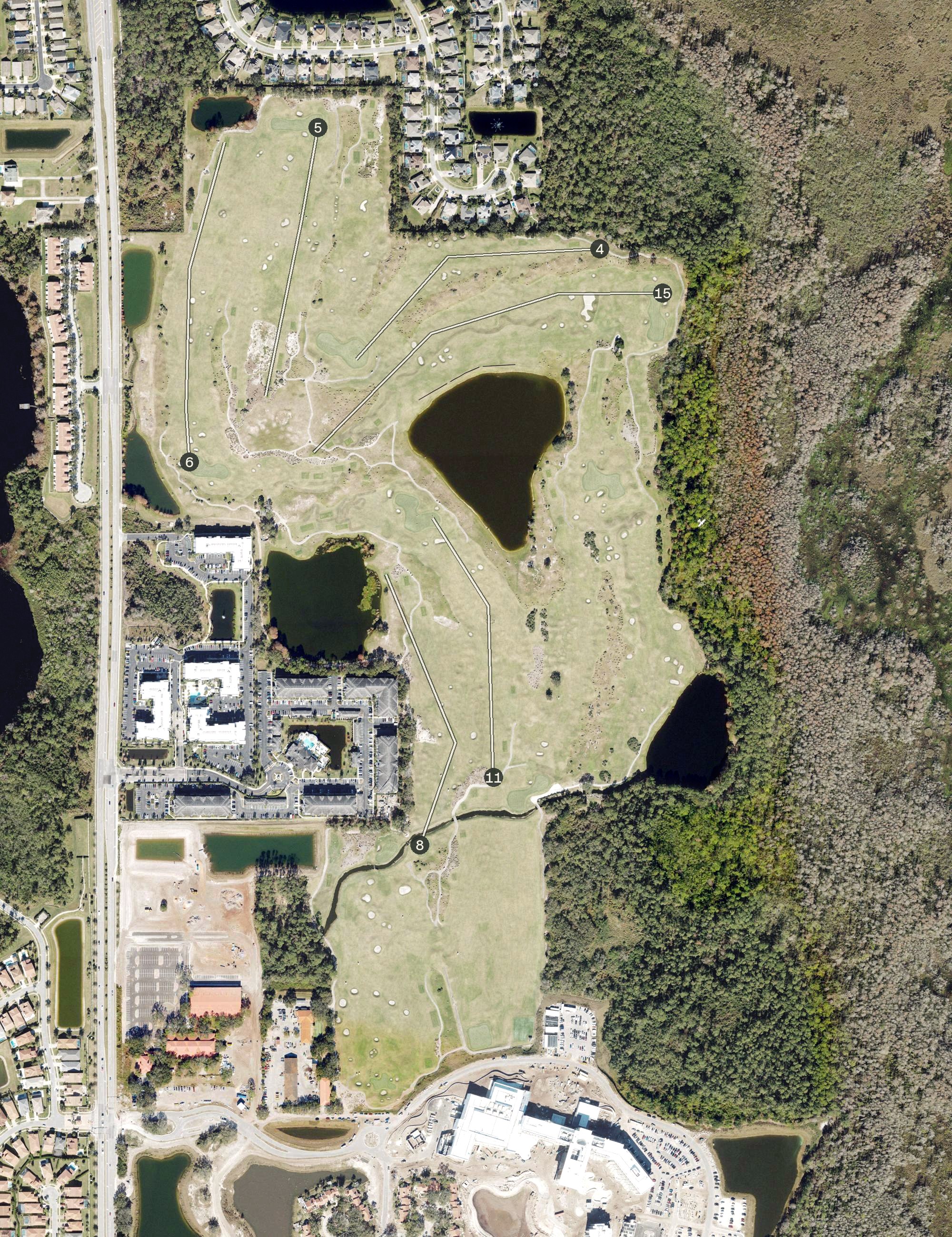 Aerial view of Links Golf Course, FL
