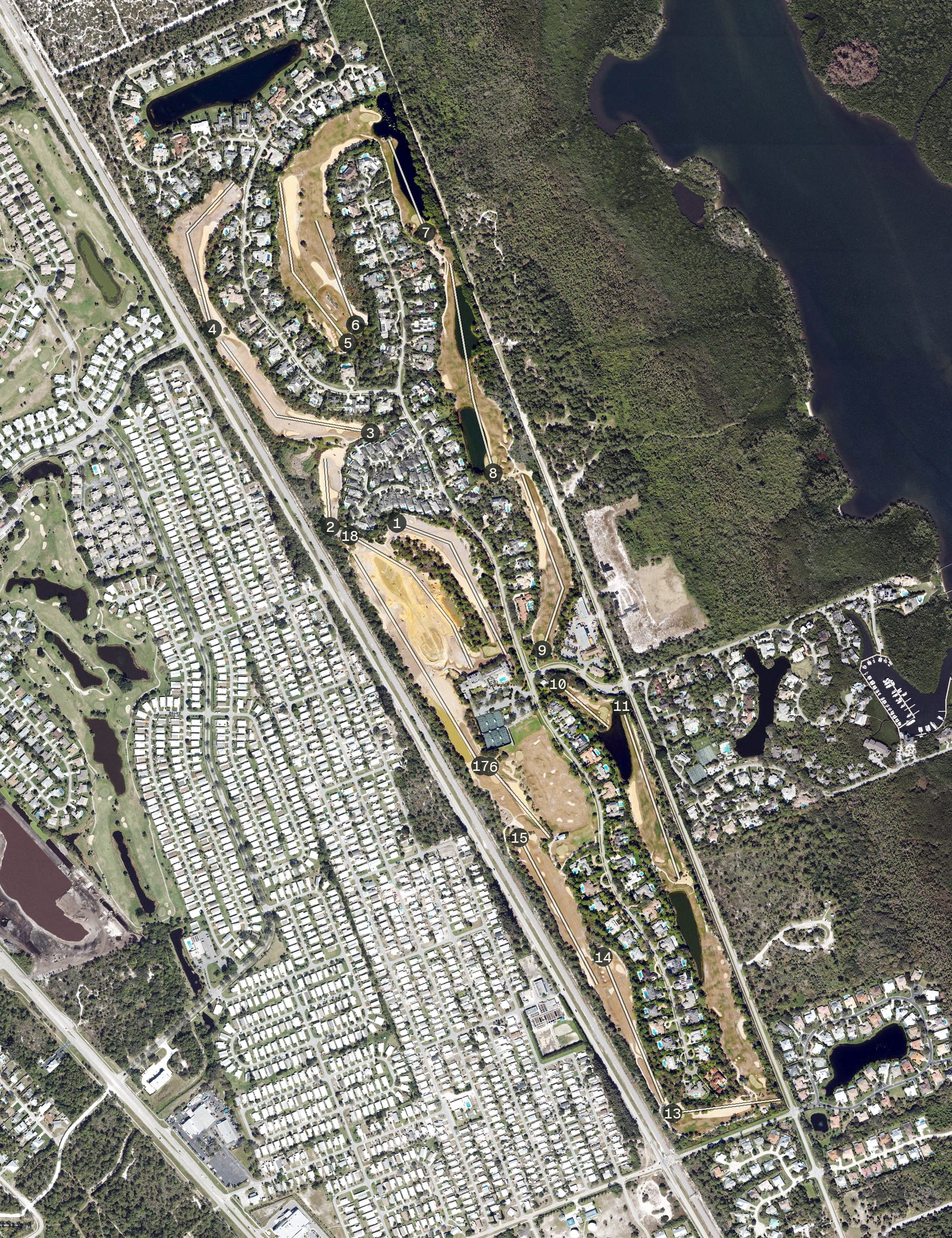 Aerial view of Loblolly, FL