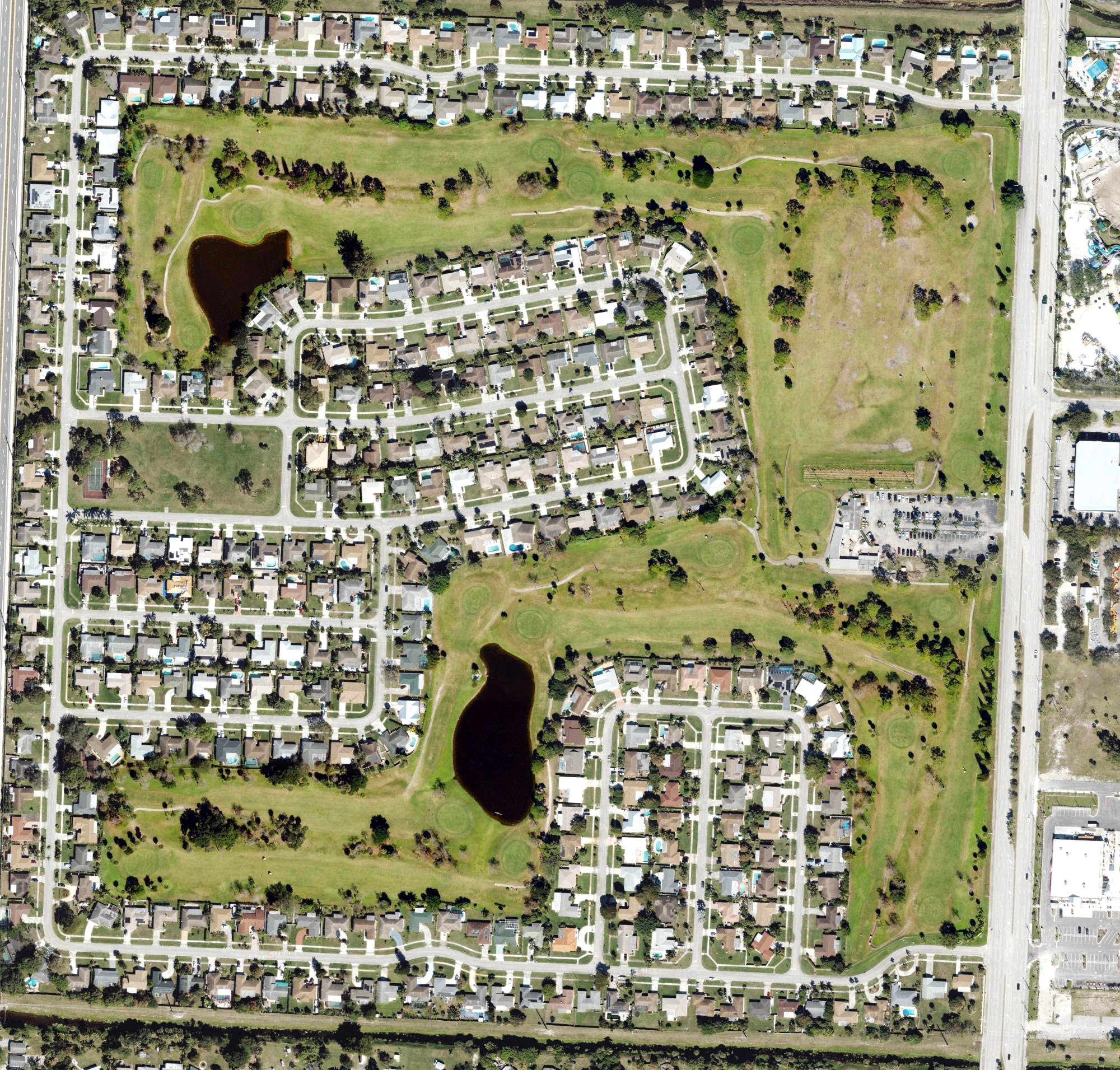 Aerial view of Long Pine Country Club, FL