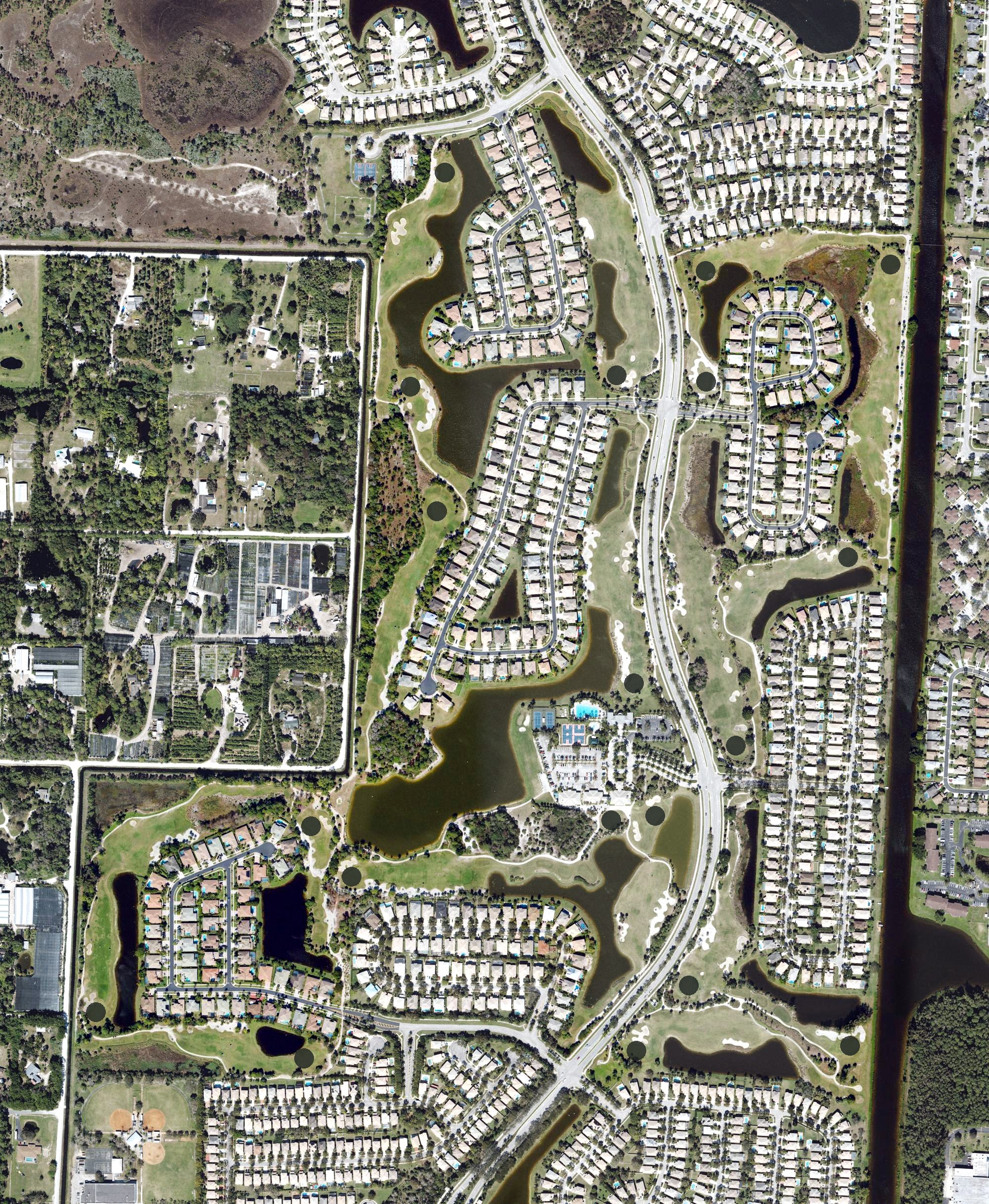 Aerial view of Madison Green Golf Club, FL
