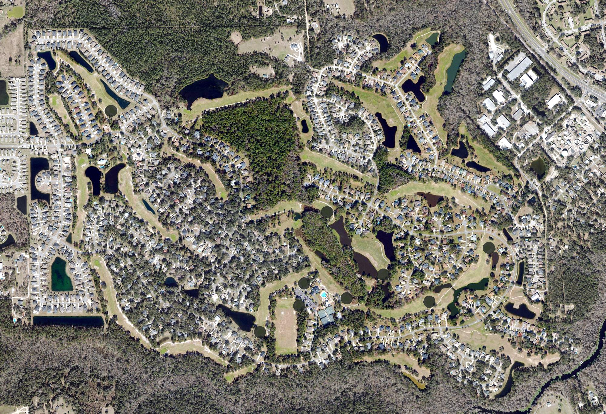 Aerial view of Magnolia Point Golf and Country Club, FL