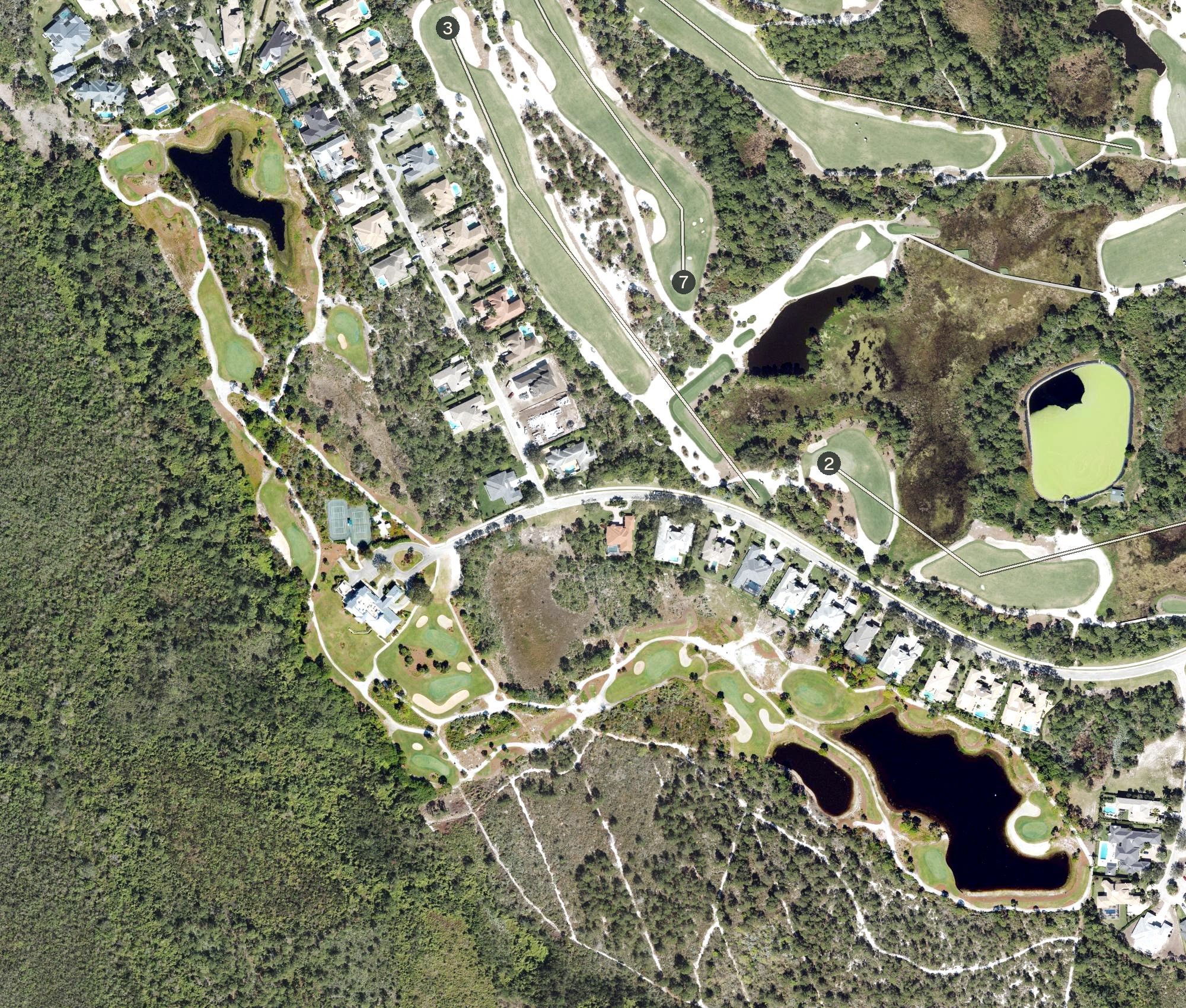 Aerial view of Medalist Village Club & Spa, FL