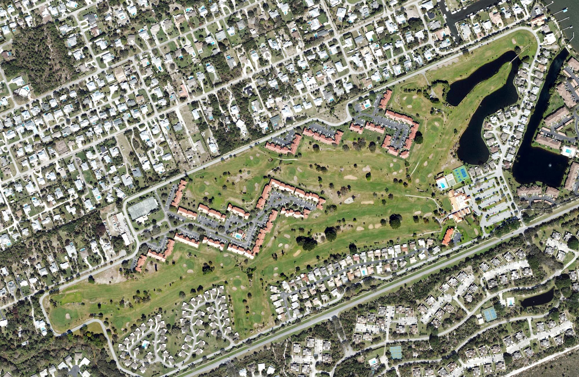 Aerial view of Miles Grant Country Club, FL
