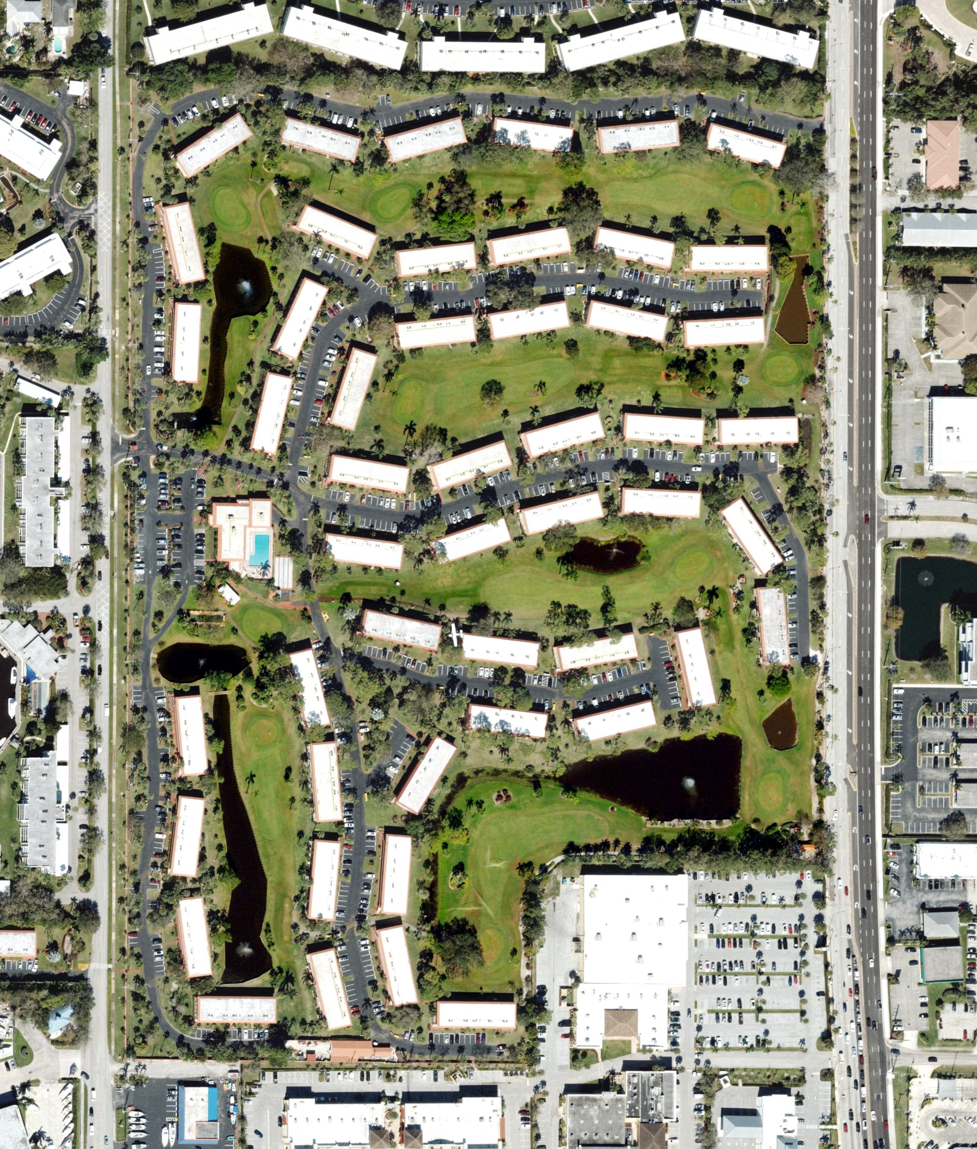 Aerial view of Monterey Yacht & Country Club, FL