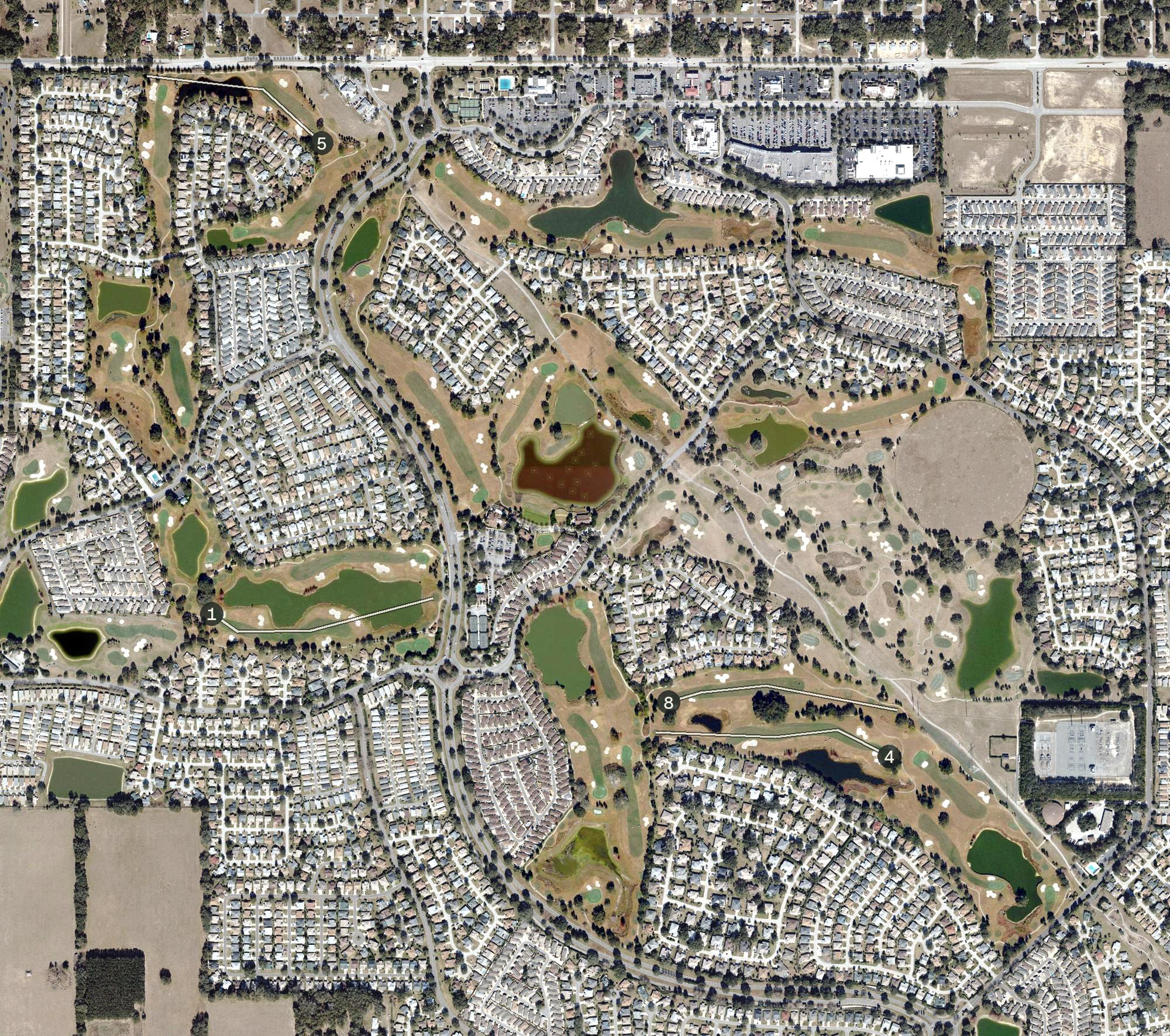 Aerial view of Nancy Lopez Legacy Golf Course, FL