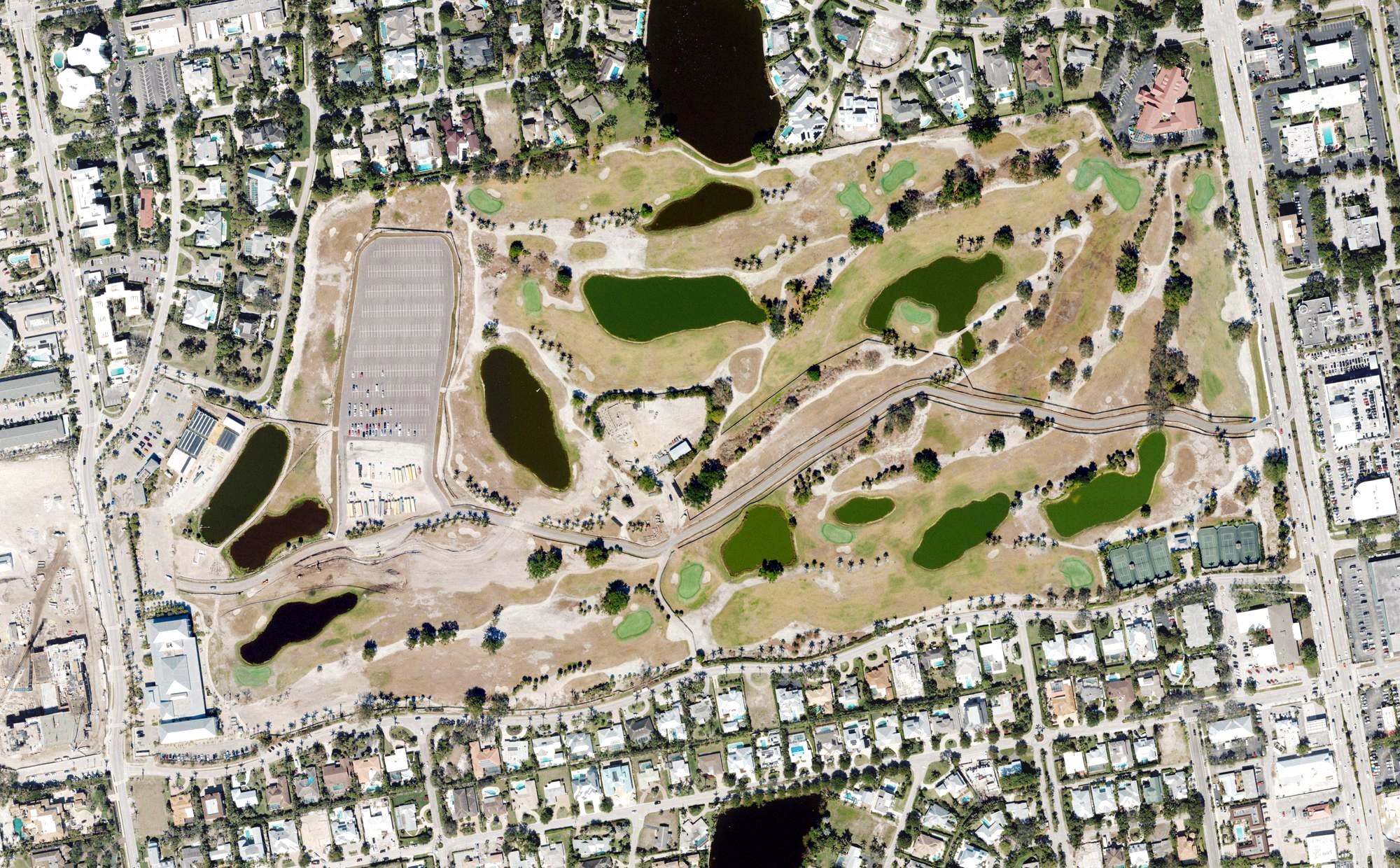 Aerial view of Naples Beach Hotel and Golf Club, FL