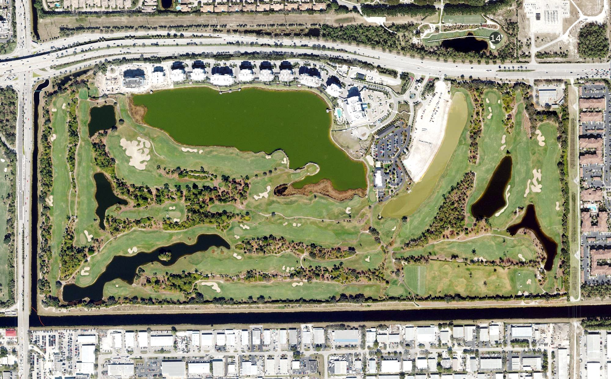 Aerial view of Naples Grande Golf Club, FL