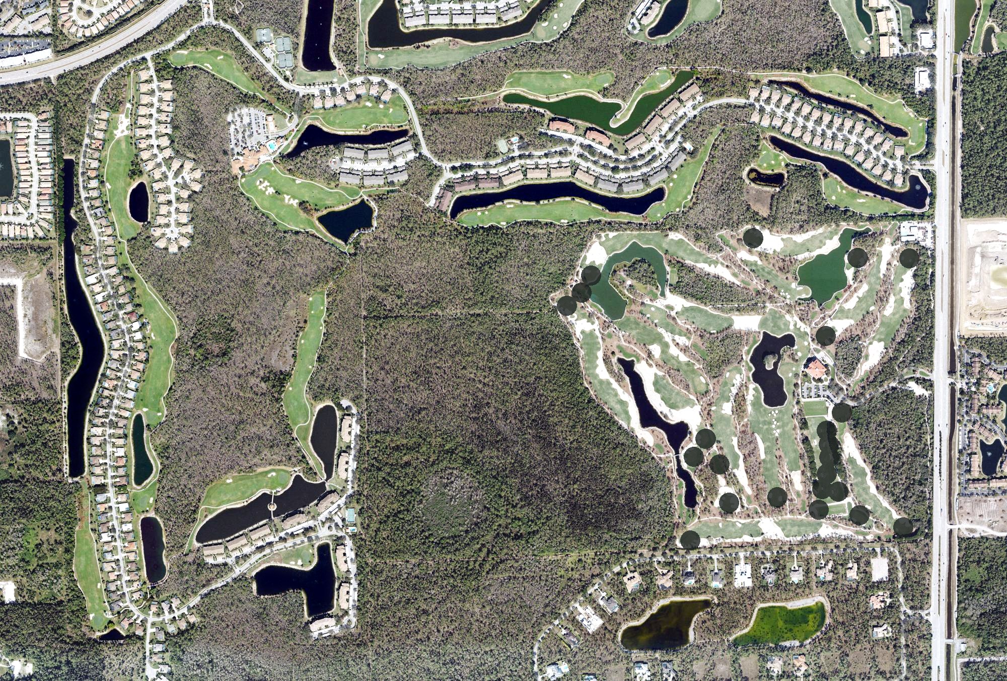Aerial view of Naples Heritage Golf & Country Club, FL