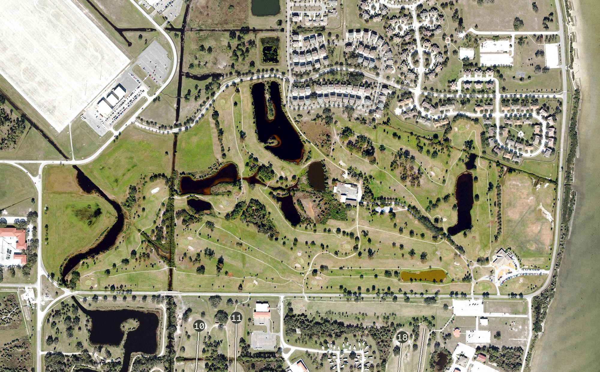 Aerial view of North Course, FL