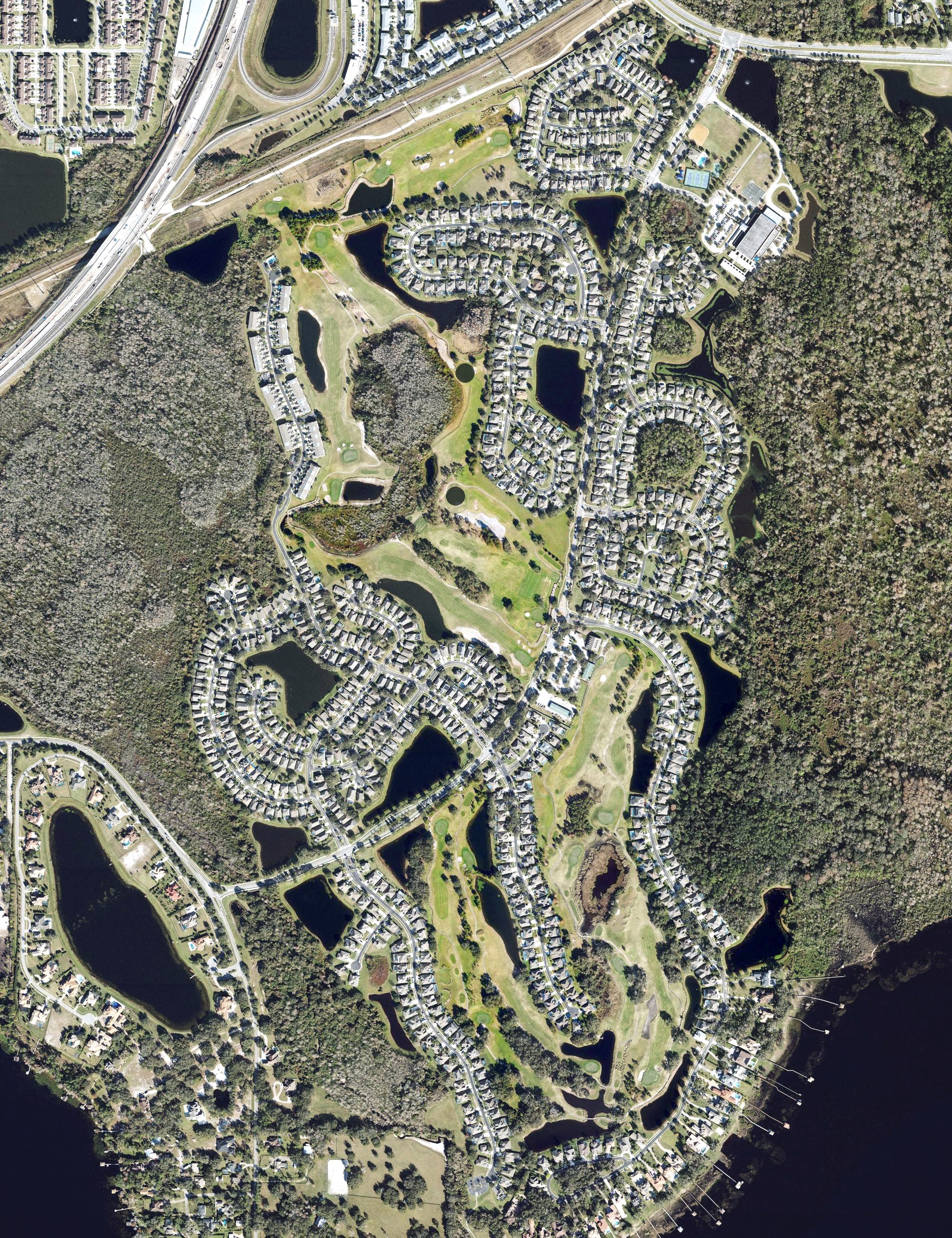 Aerial view of North Shore Golf Club, FL