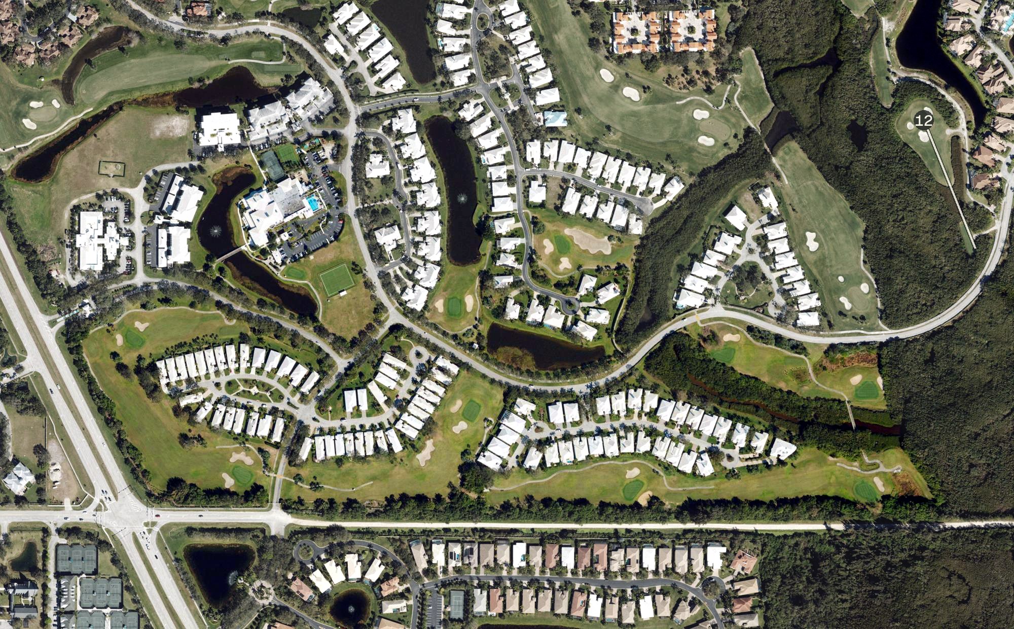 Aerial view of Oak Harbor, FL