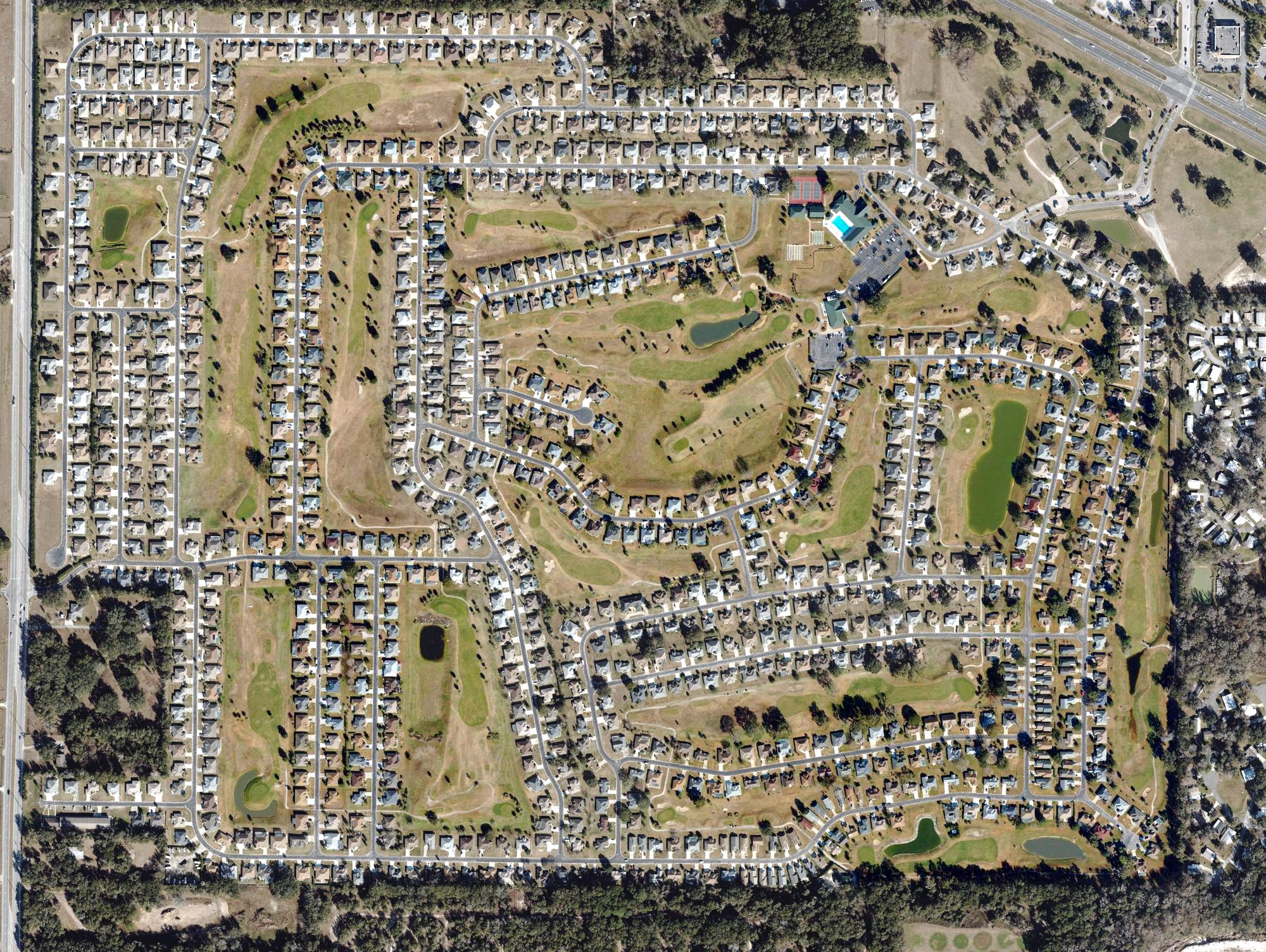 Aerial view of Ocala Palms Golf & Country Club, FL