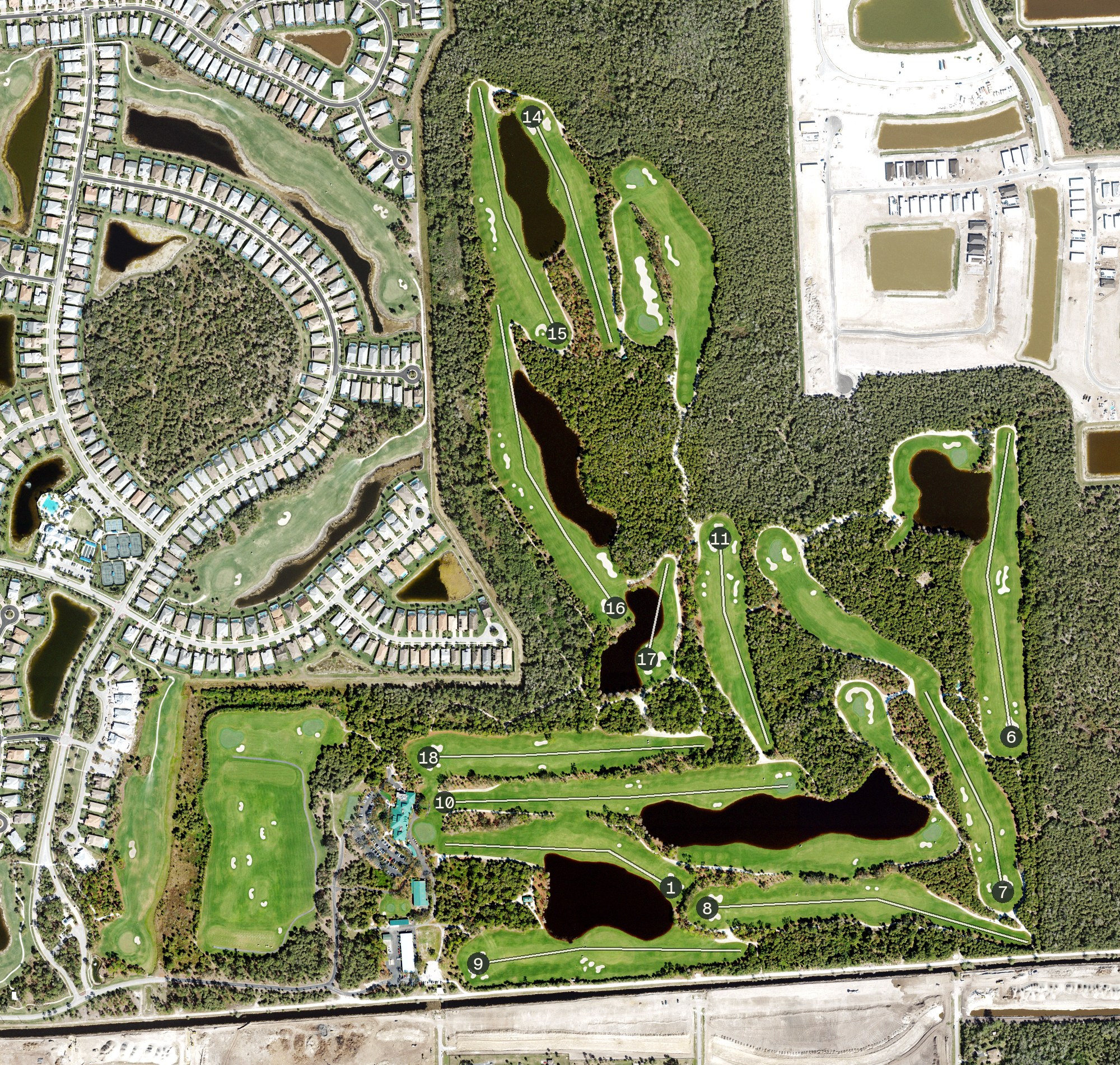 Aerial view of Olde Florida Golf Club, FL