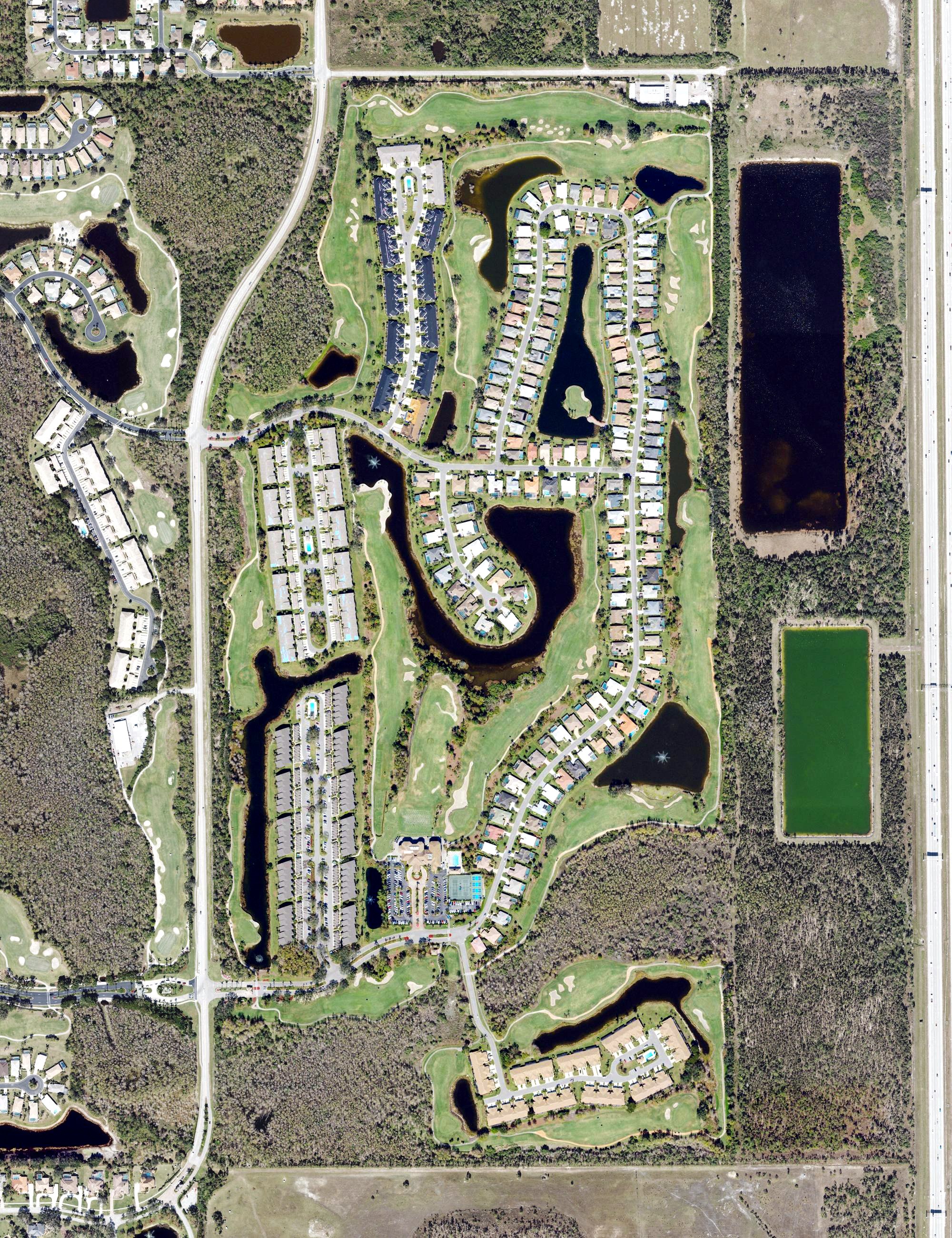 Aerial view of Olde Hickory Golf and Country Club, FL