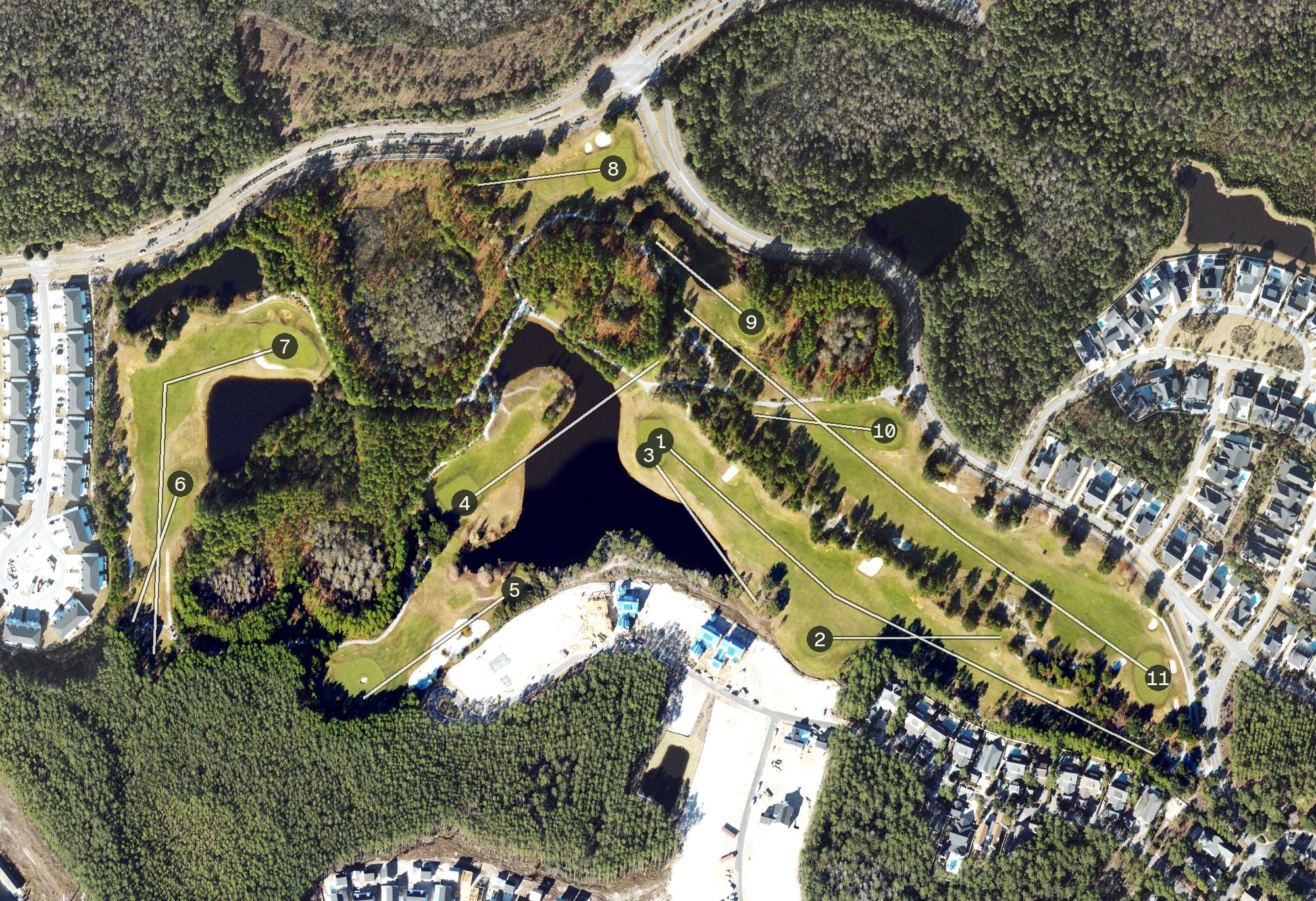Aerial view of Origins Golf Club, FL