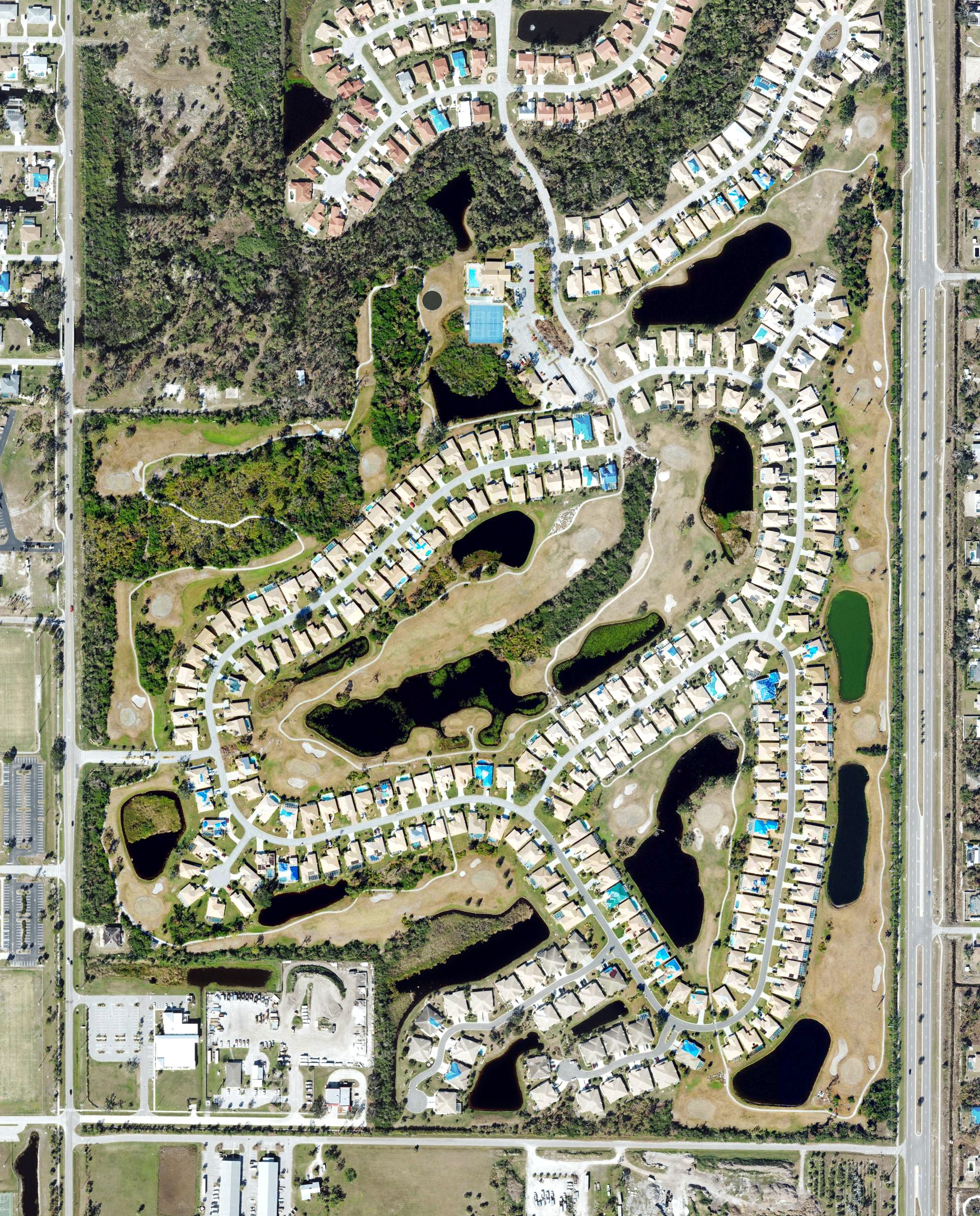 Aerial view of Oyster Creek Golf Club, FL