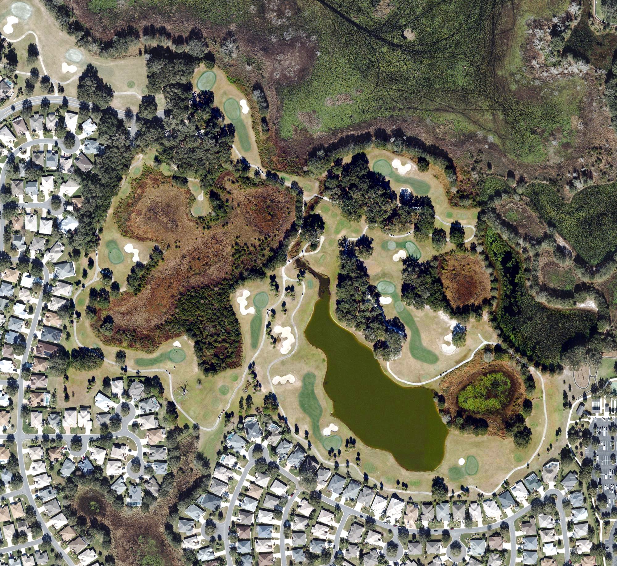 Aerial view of Pelican Golf Course (The Villages), FL