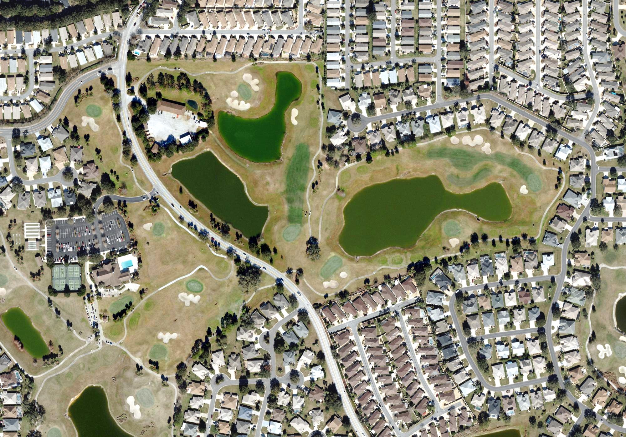 Aerial view of Pimlico Golf Course (The Villages), FL