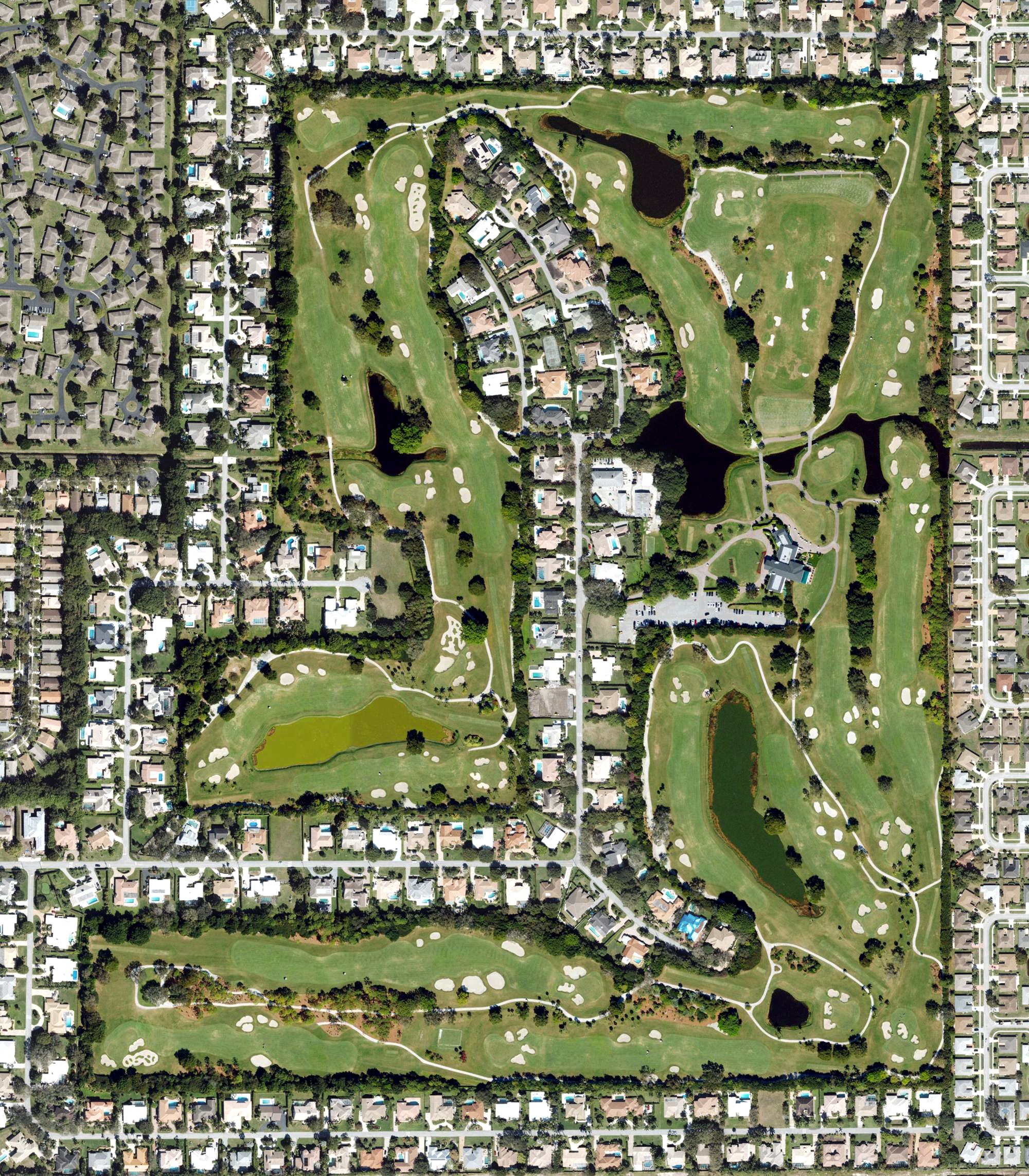 Aerial view of Pine Tree Golf Club, FL