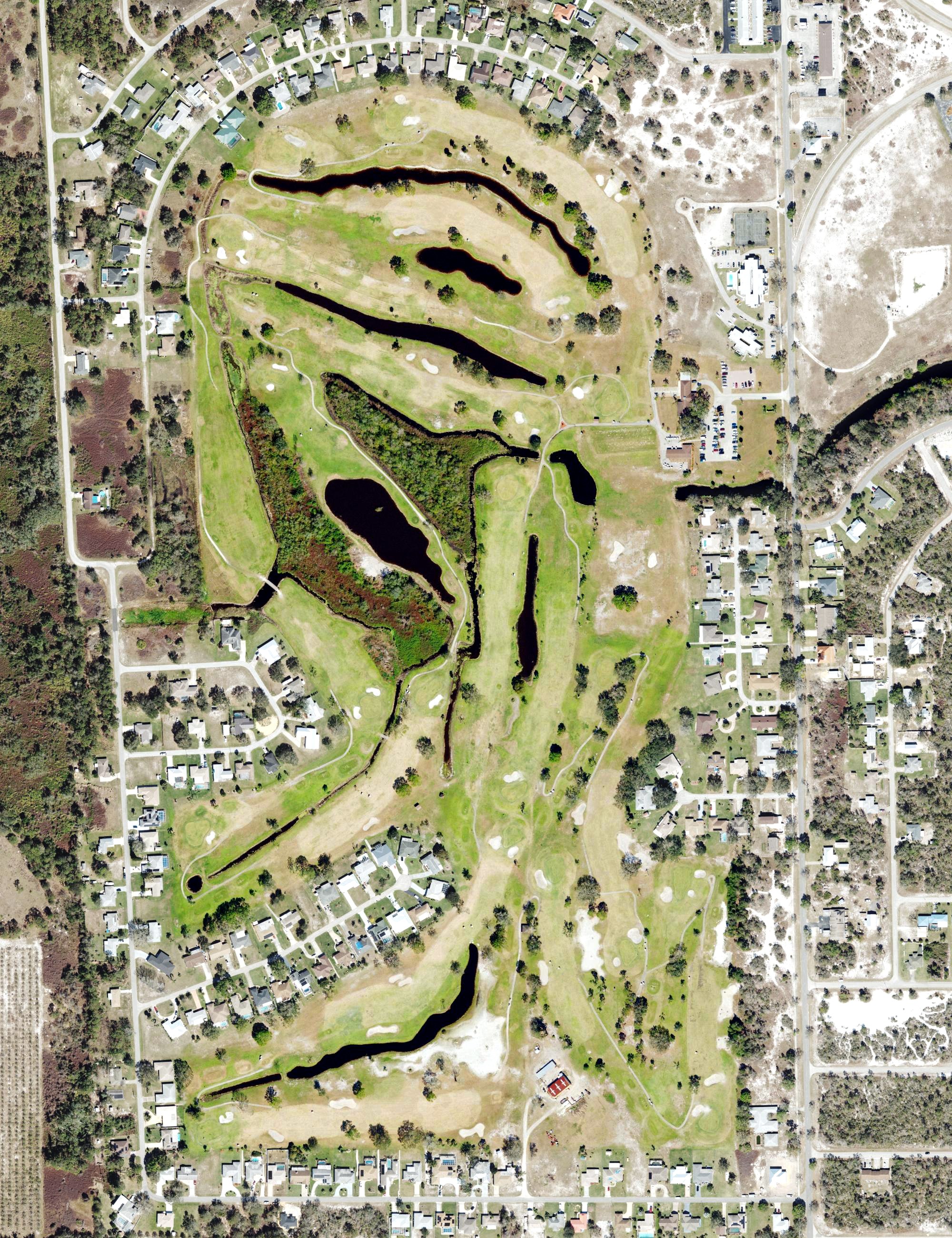 Aerial view of Placid Lakes Country Club, FL