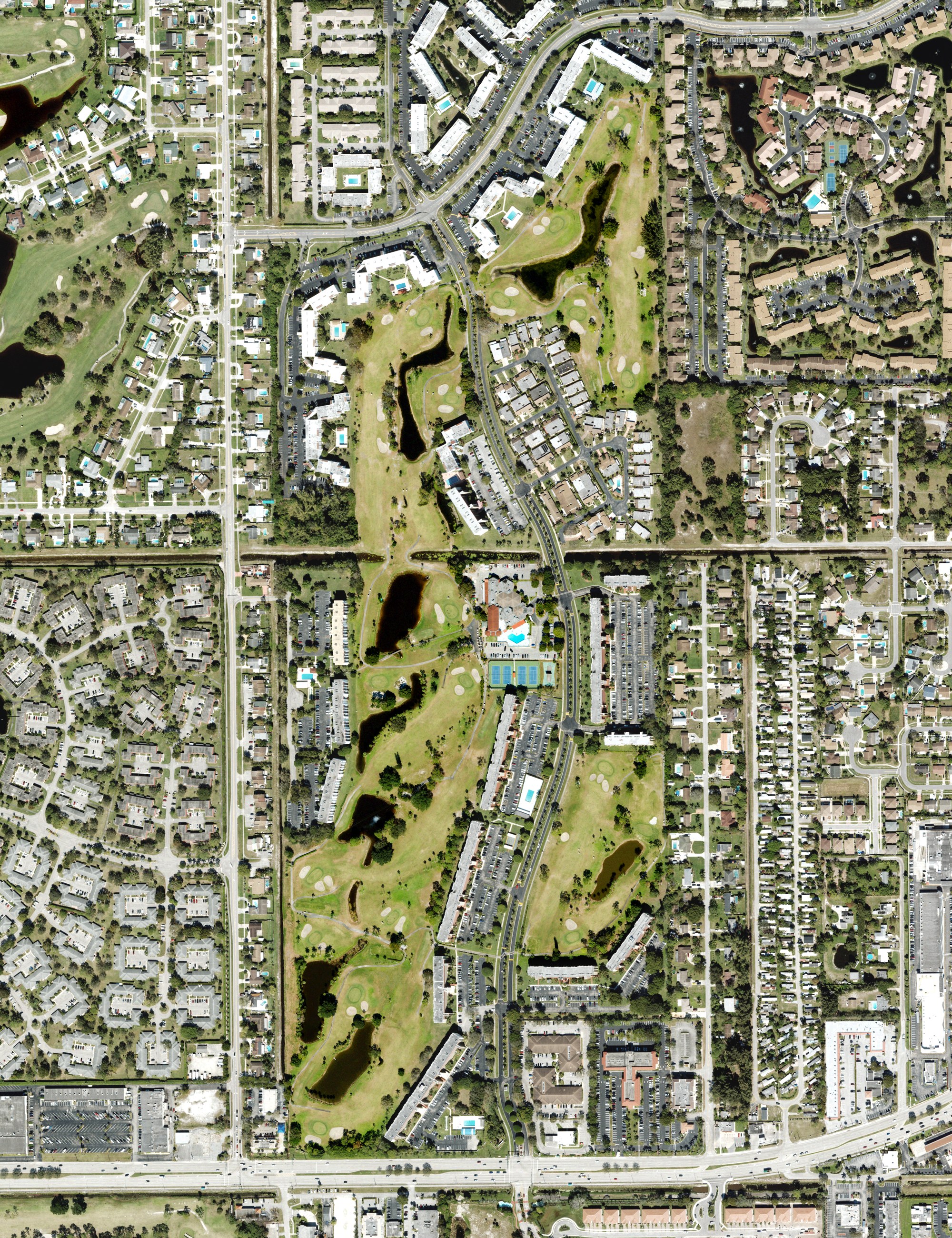 Aerial view of Poinciana Country Club, FL