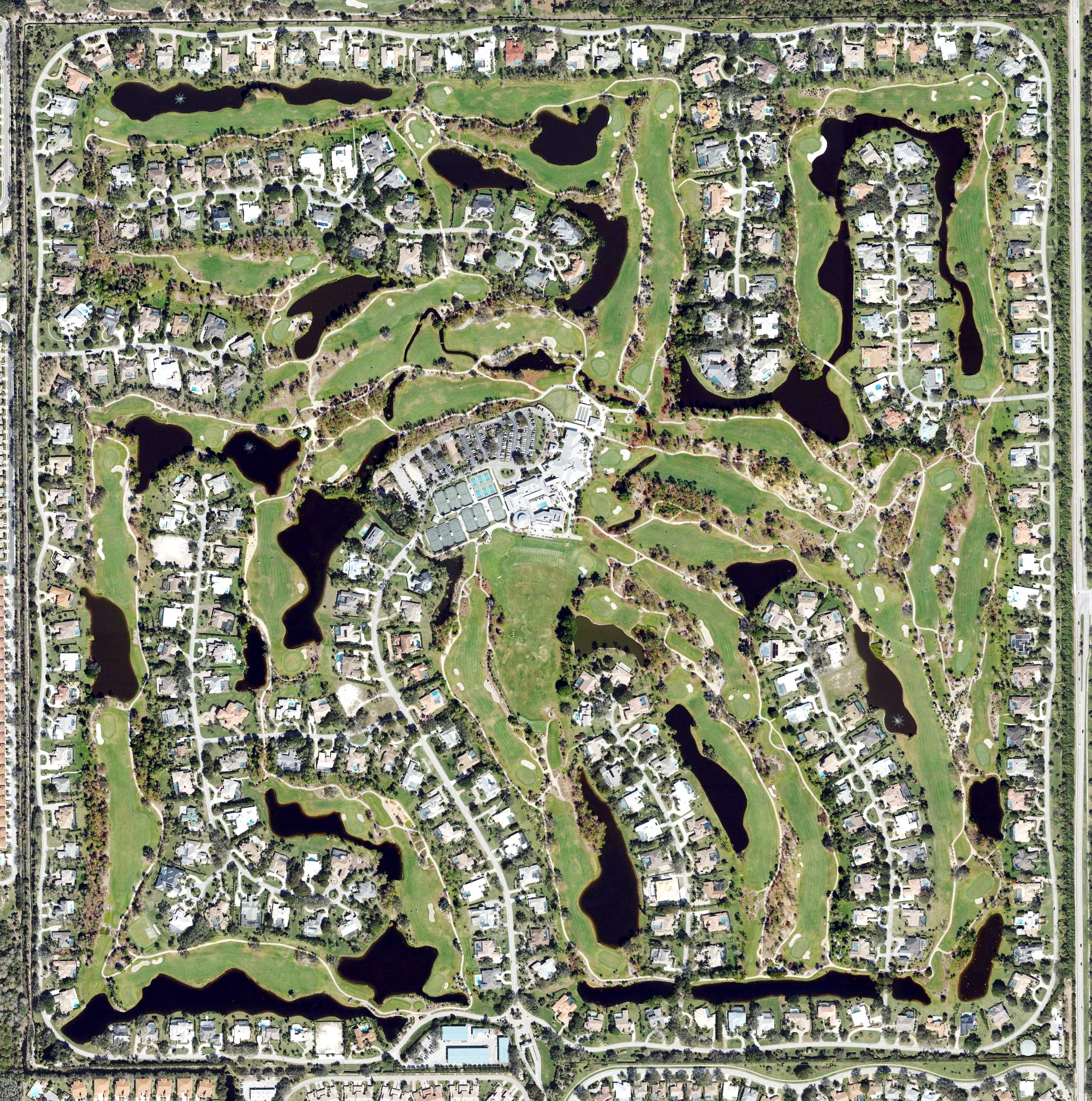 Aerial view of Quail Creek Country Club, FL