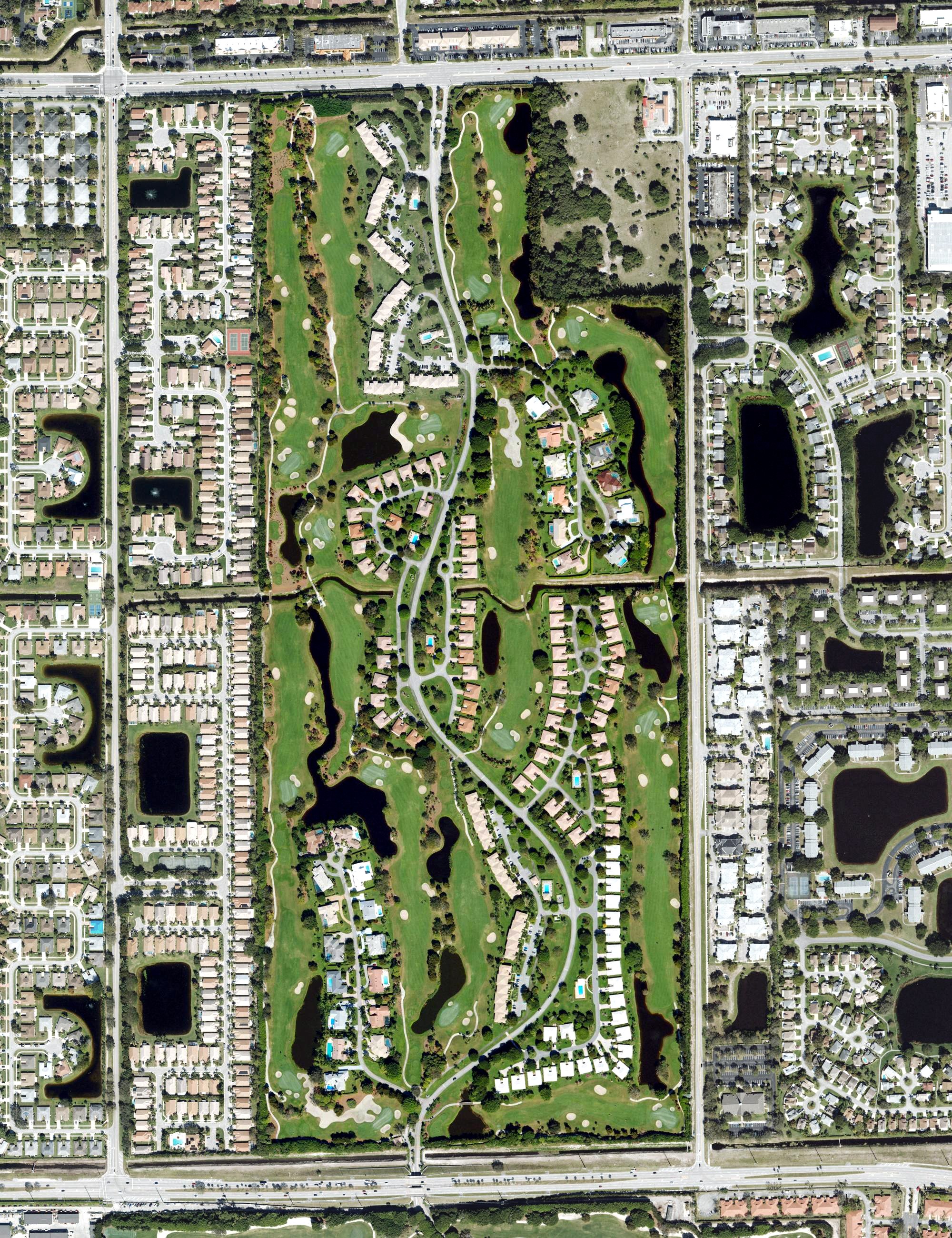 Aerial view of Quail Ridge Country Club - North Course, FL