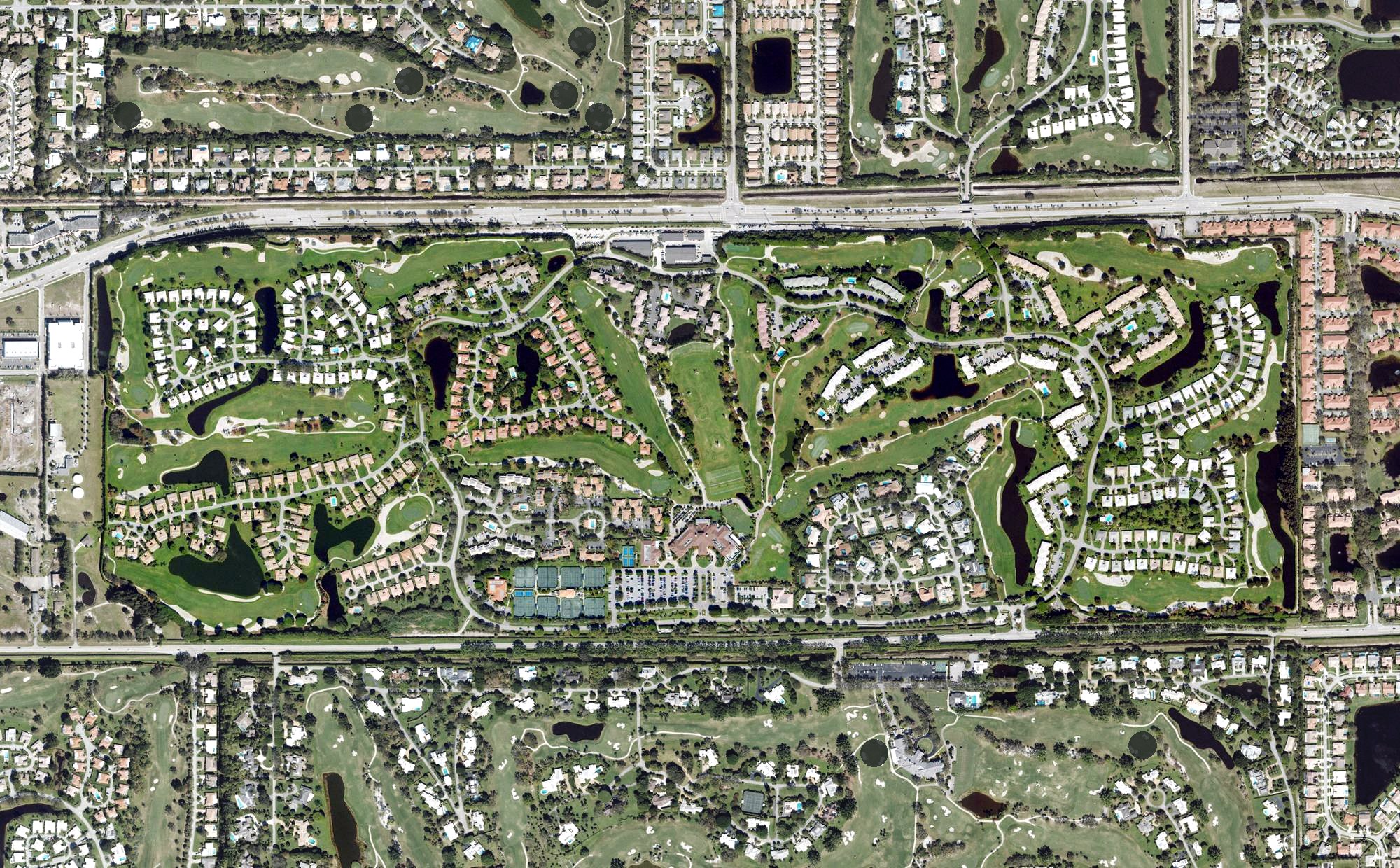 Aerial view of Quail Ridge Country Club - South Course, FL