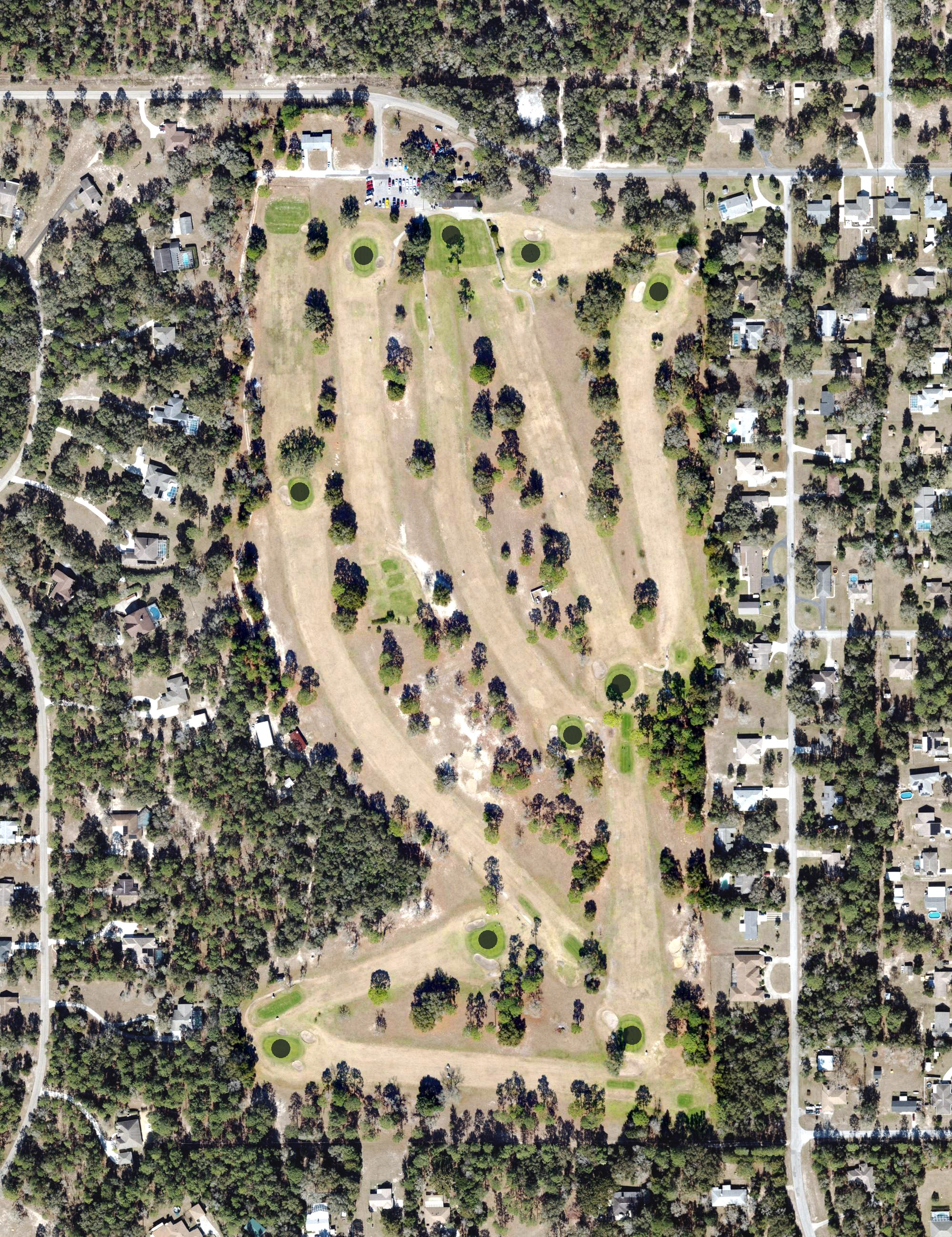 Aerial view of Rainbow's End Golf Club, FL