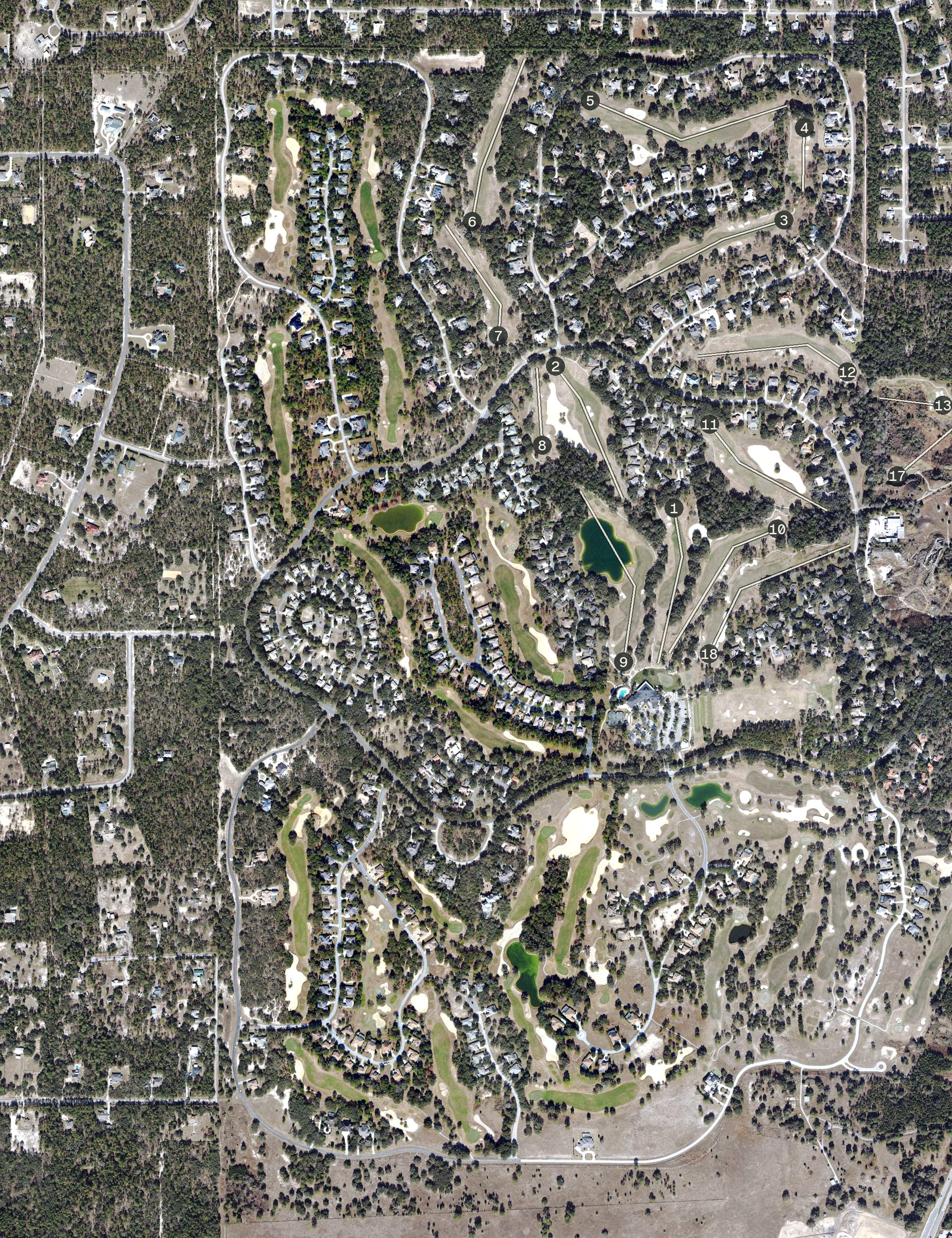 Aerial view of Ranch Course, FL