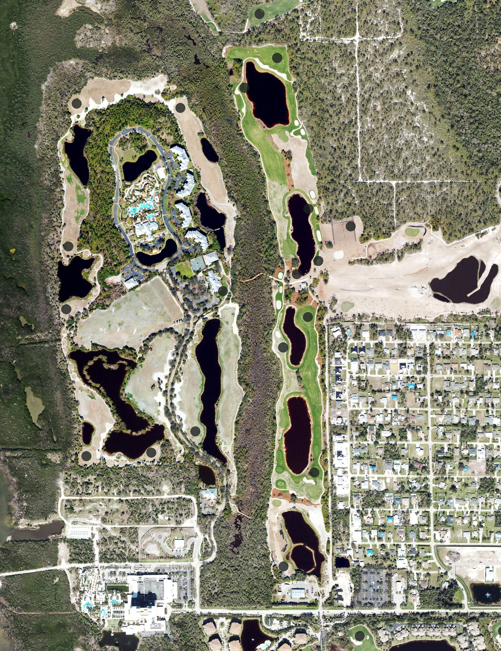 Aerial view of Raptor Bay Golf Club, FL