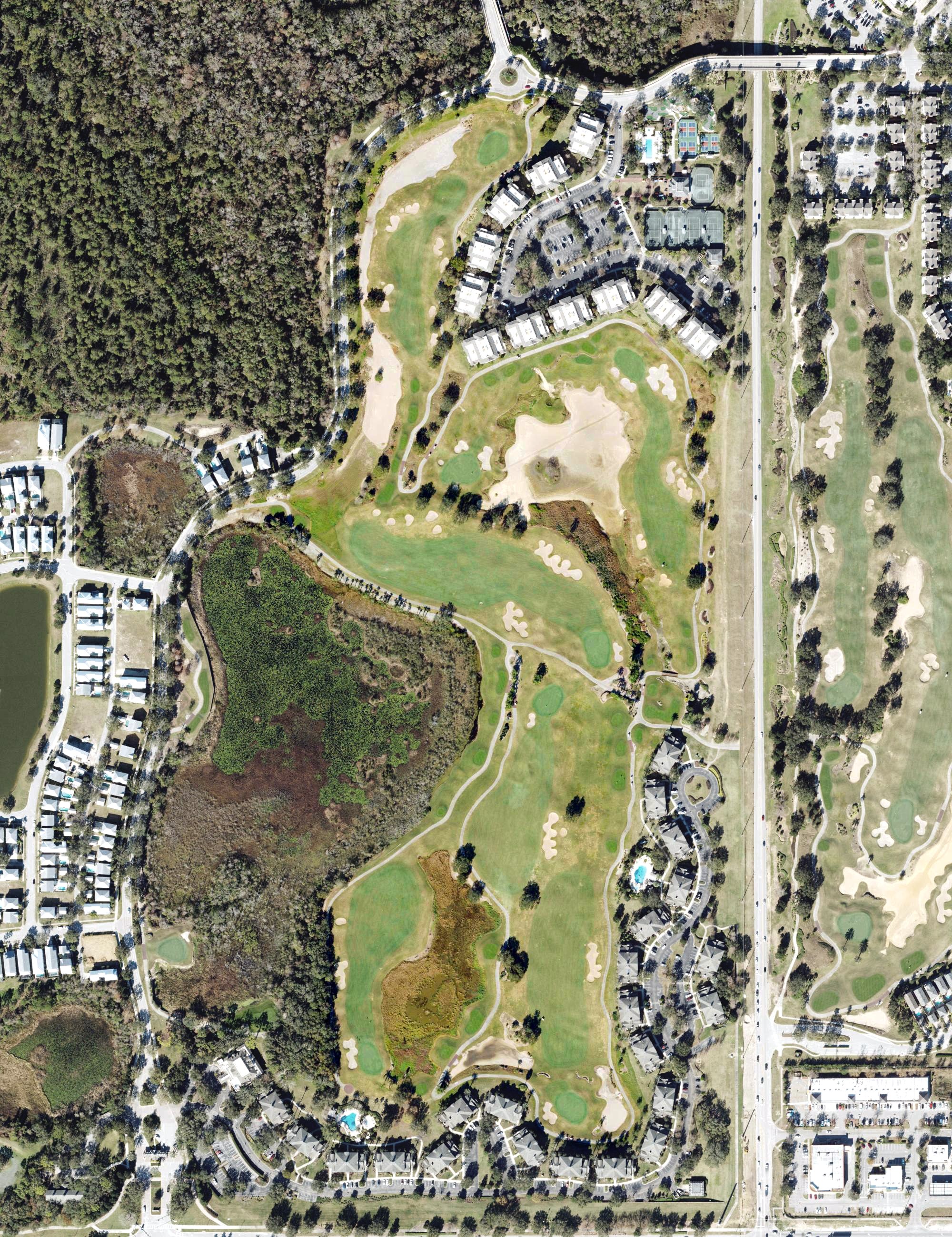 Aerial view of Reunion Resort Golf Course, FL