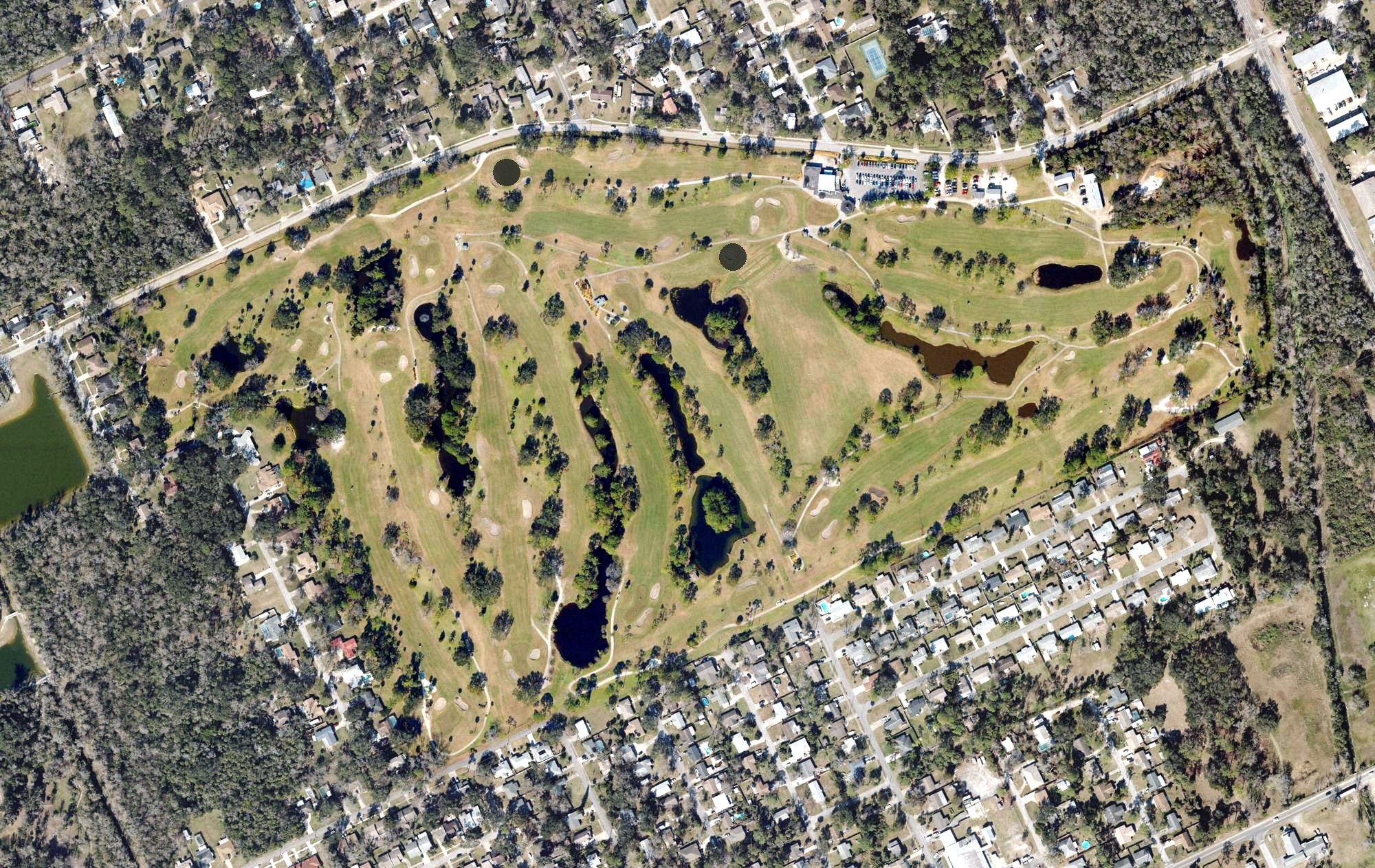 Aerial view of Riviera Country Club (Ormond Beach), FL