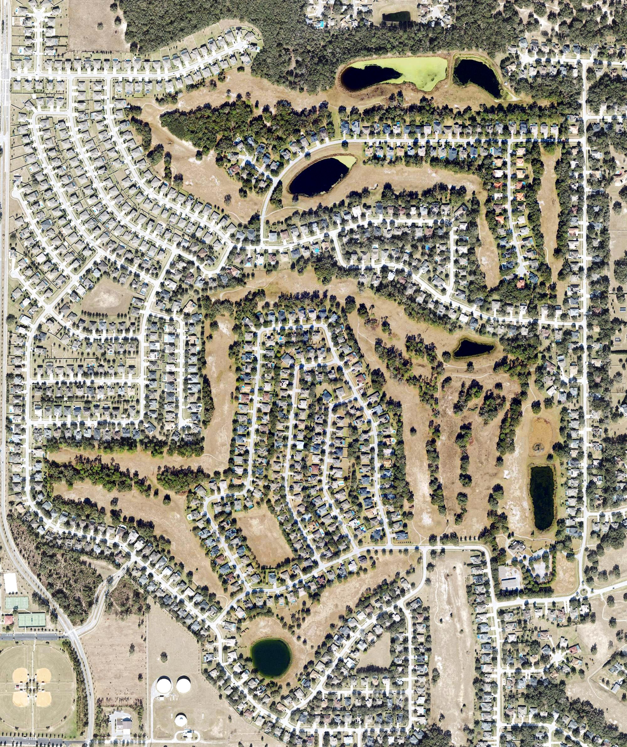 Aerial view of Rock Springs Ridge Golf Club, FL