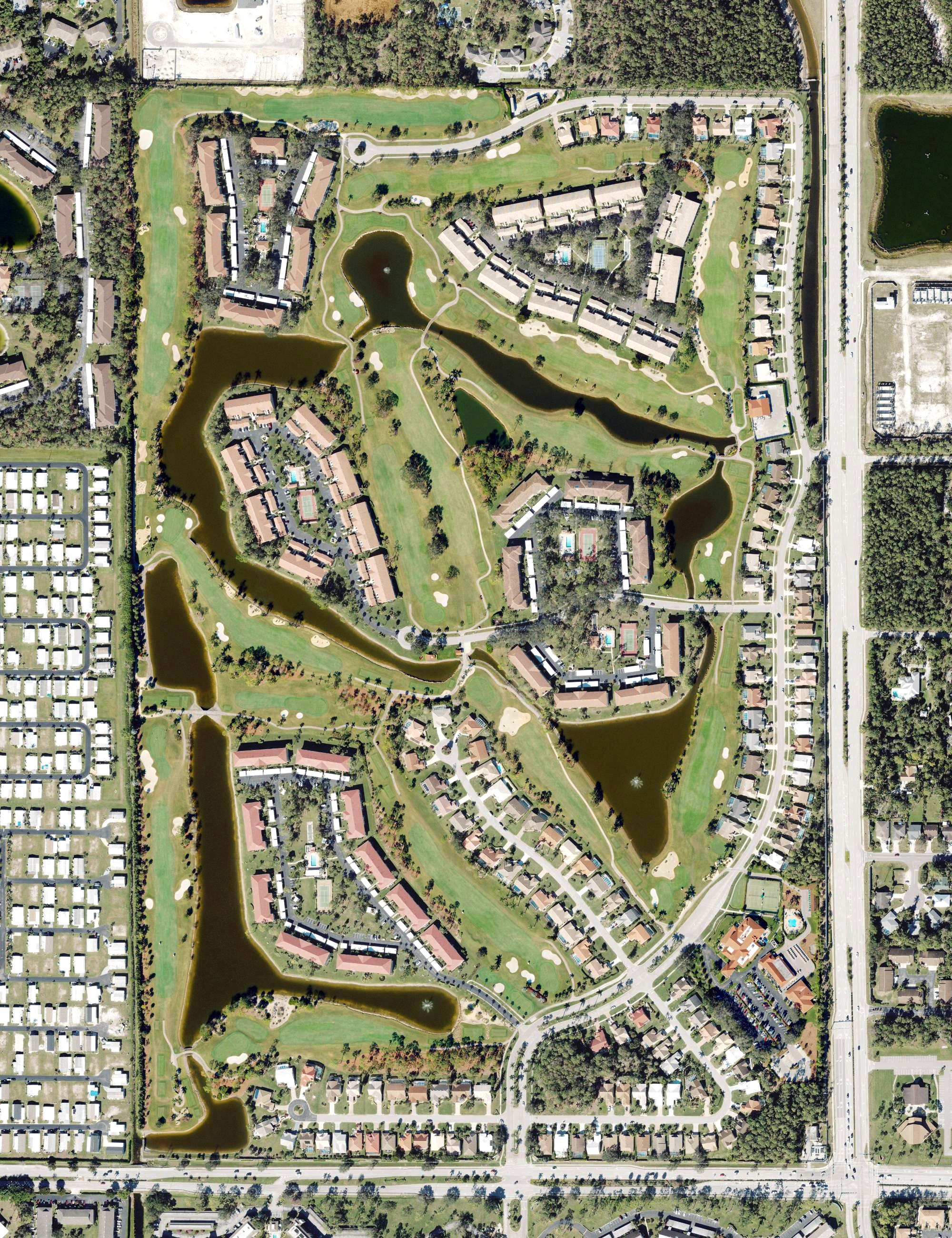 Aerial view of Royal Wood Golf & Country Club, FL