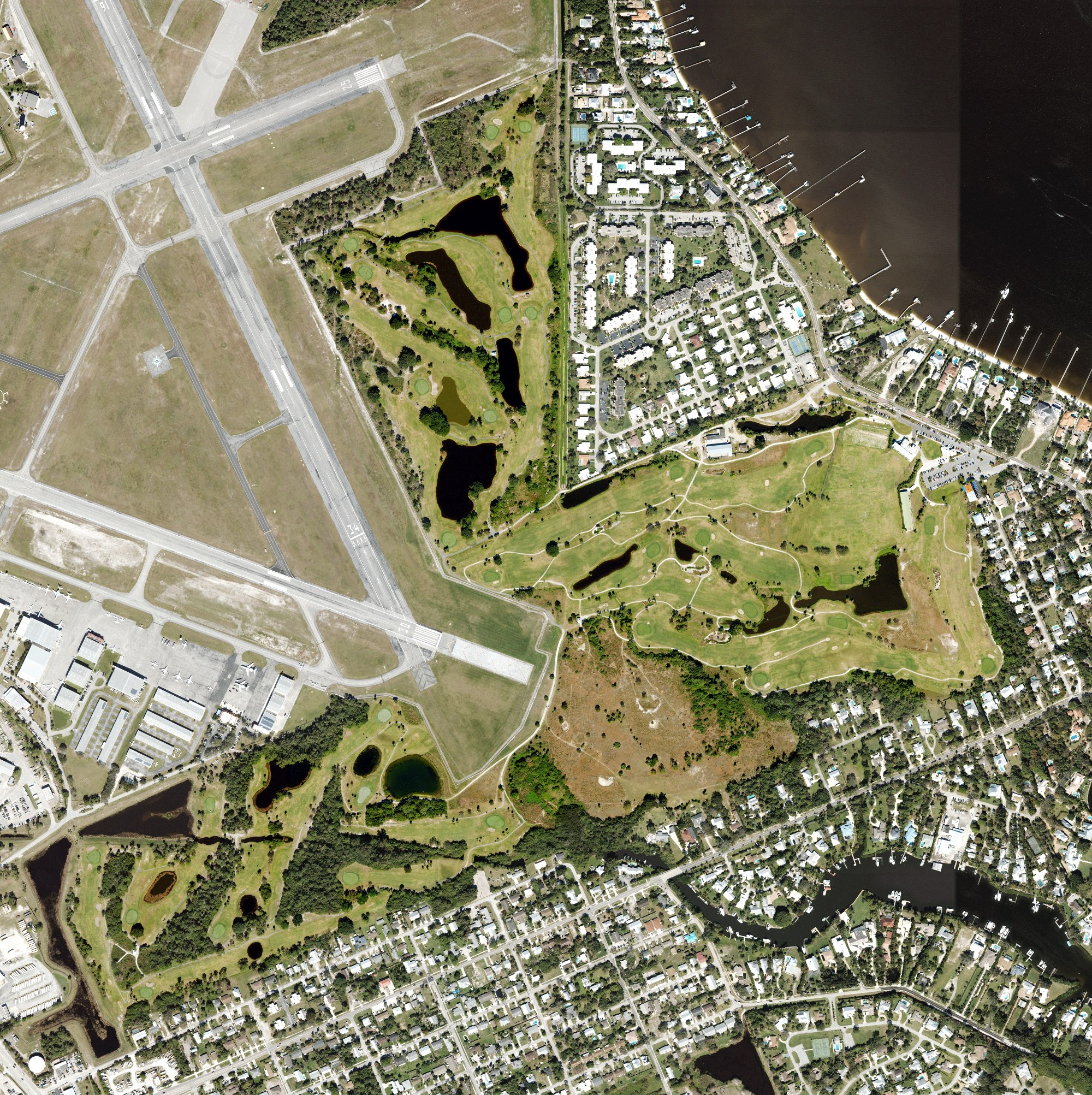 Aerial view of Sailfish Sands Golf Course, FL