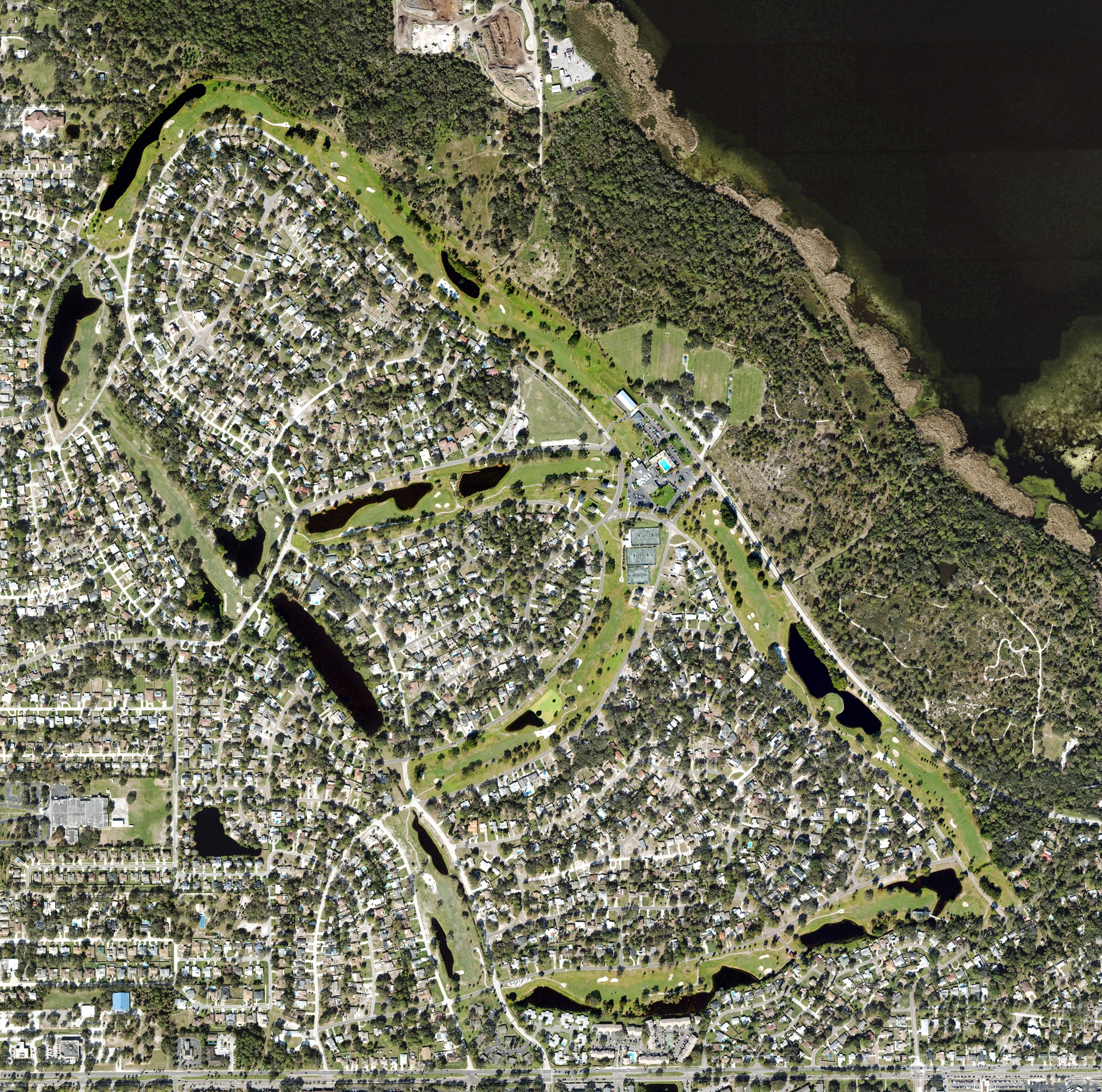 Aerial view of Saint Petersburg Country Club, FL