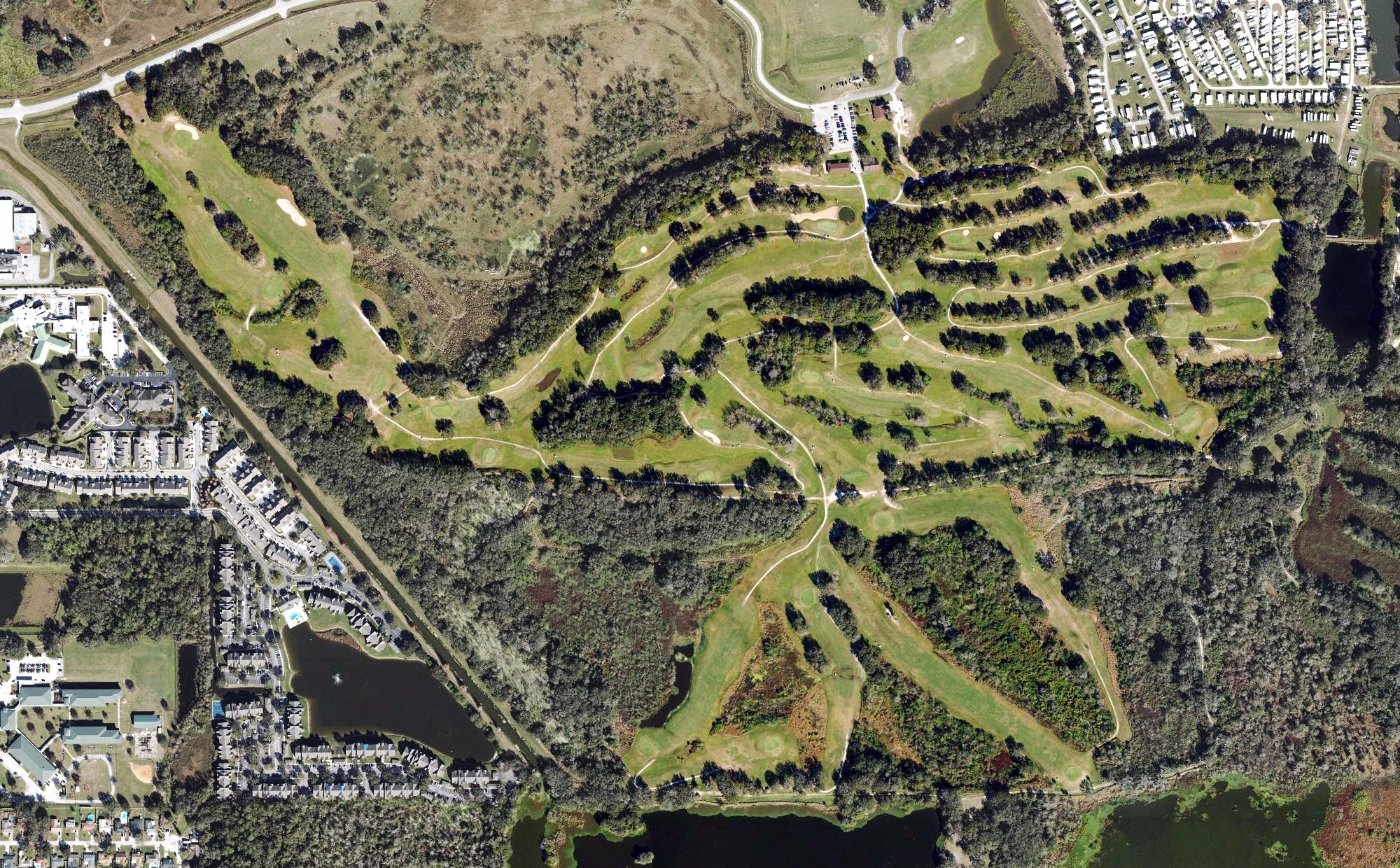 Aerial view of Sanlan Golf Course, FL