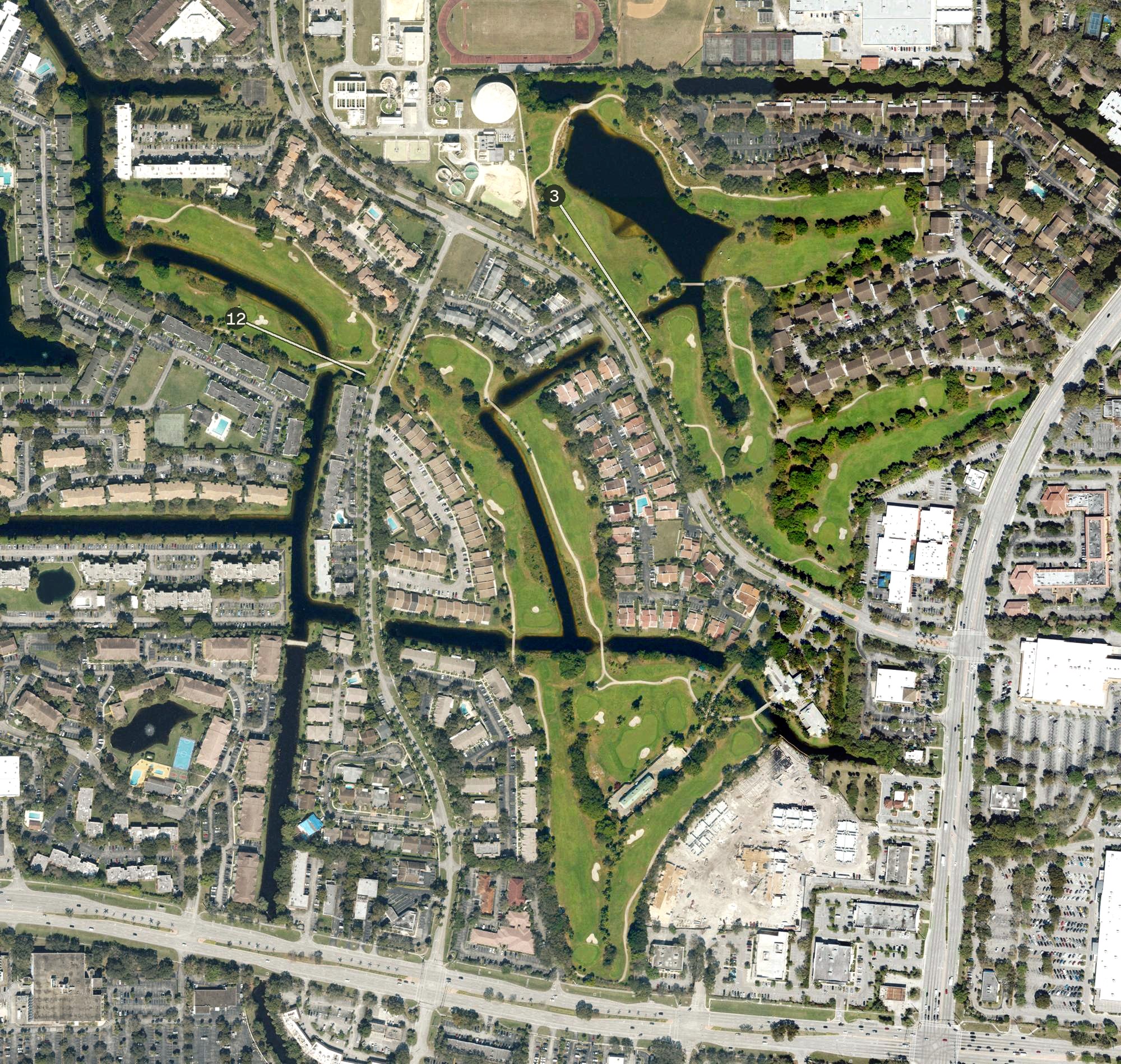 Aerial view of Seven Bridges at Springtree, FL