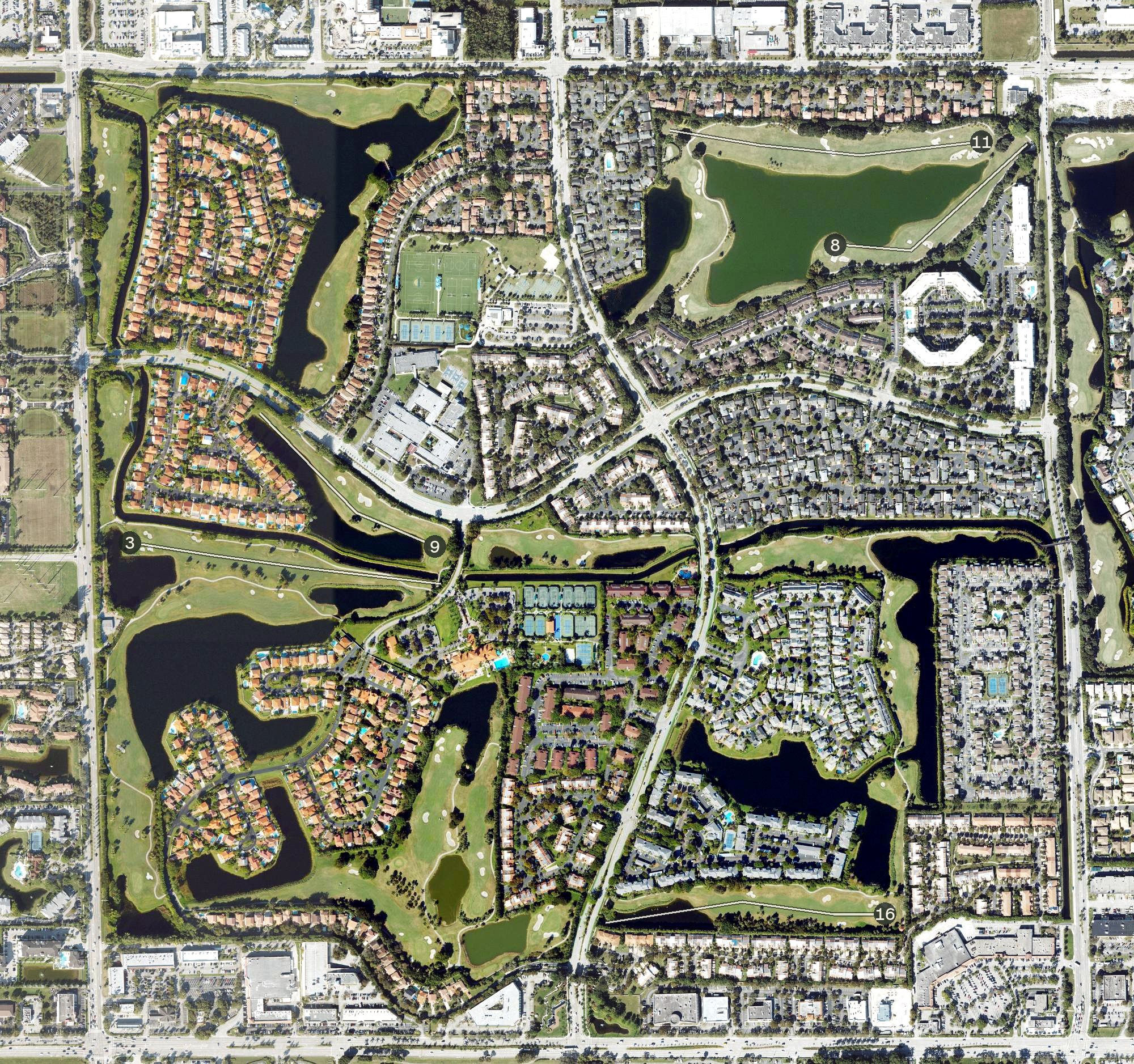 Aerial view of Silver Fox Course, FL