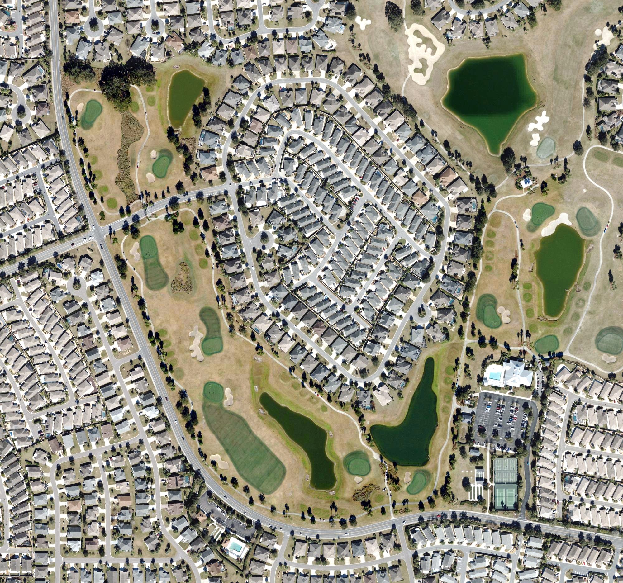 Aerial view of Southern Star Golf Course (The Villages), FL