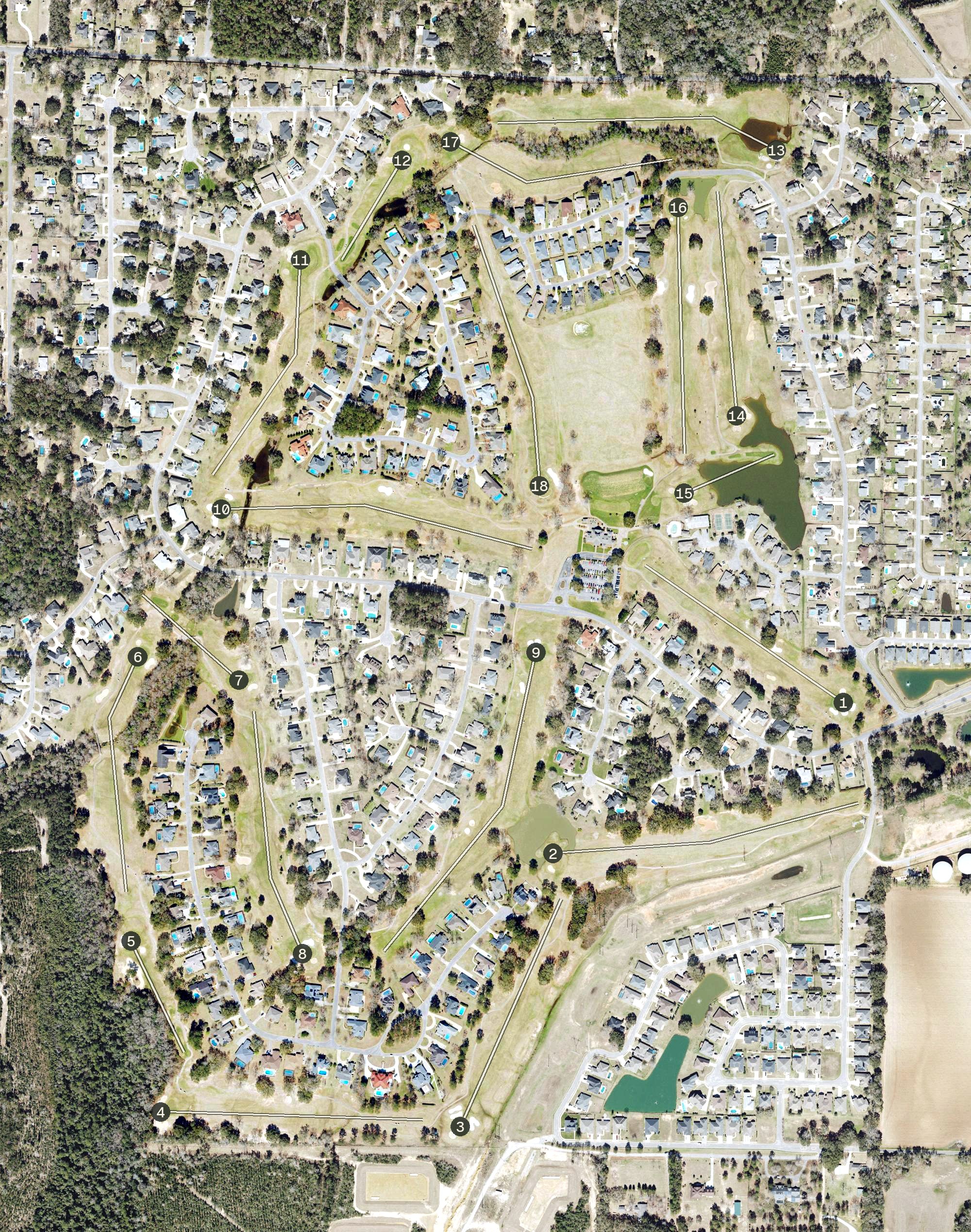 Aerial view of Stonebrook Golf Club, FL
