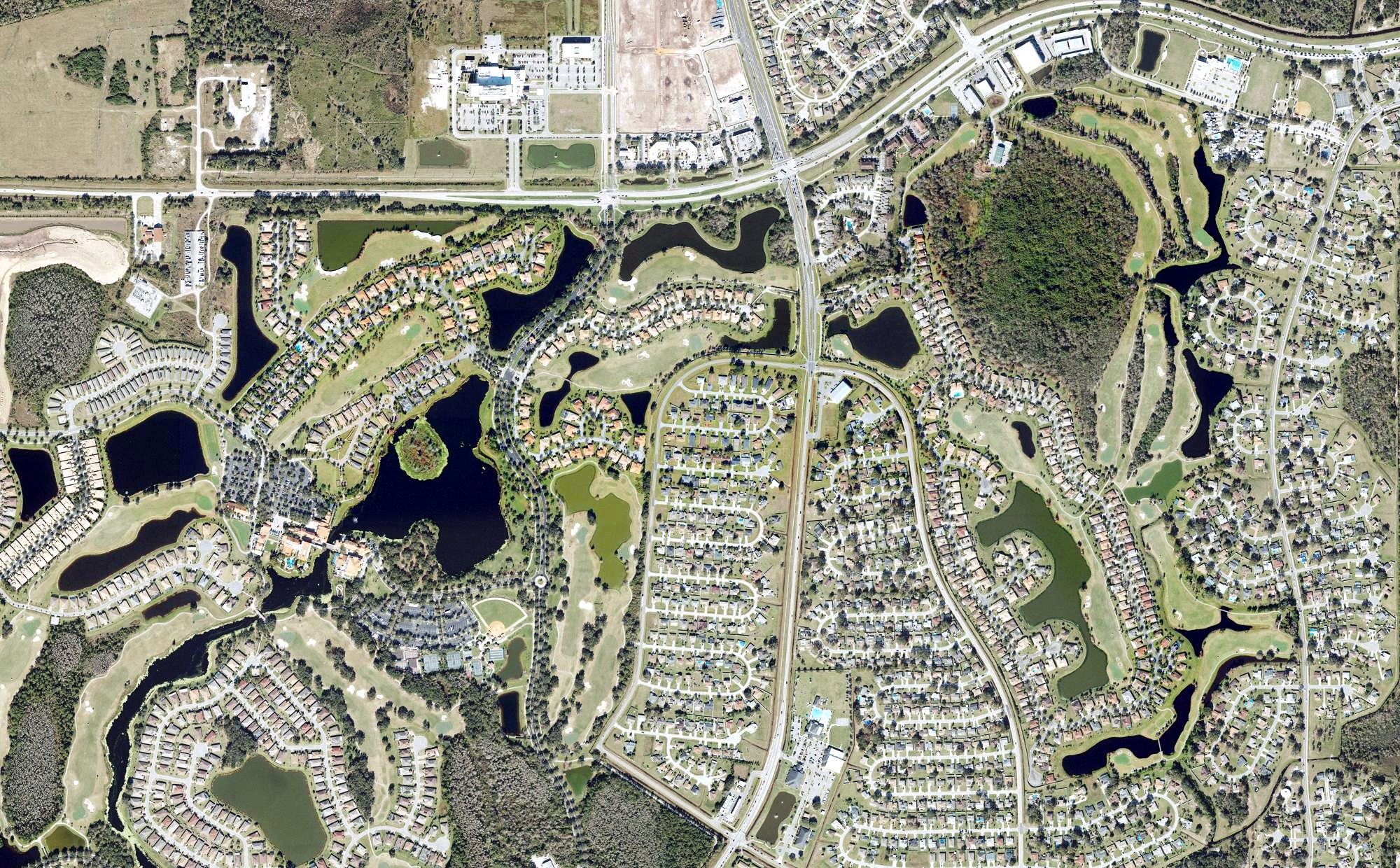 Aerial view of Stonegate Golf Club - Cypress Course, FL