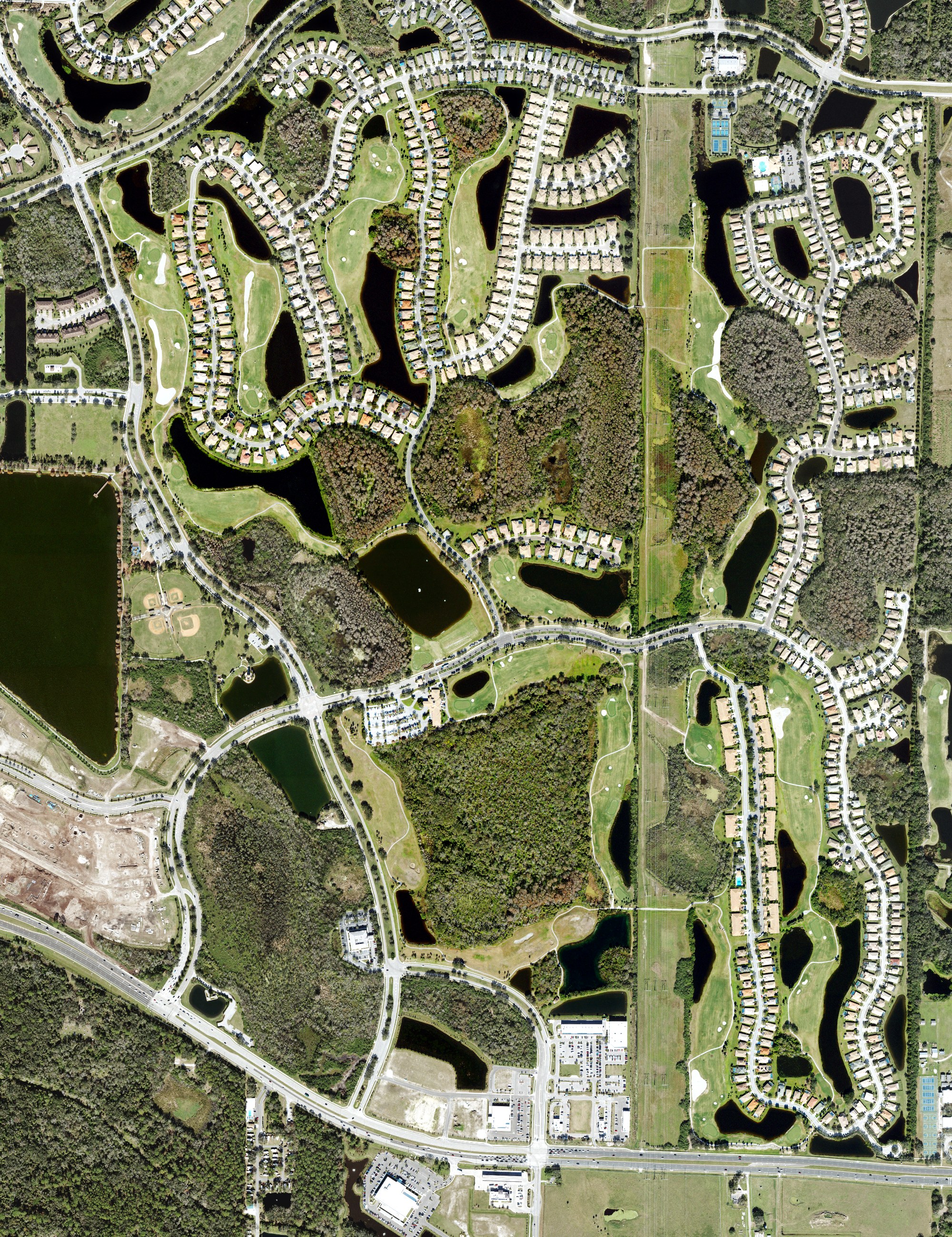 Aerial view of StoneyBrook Golf, FL