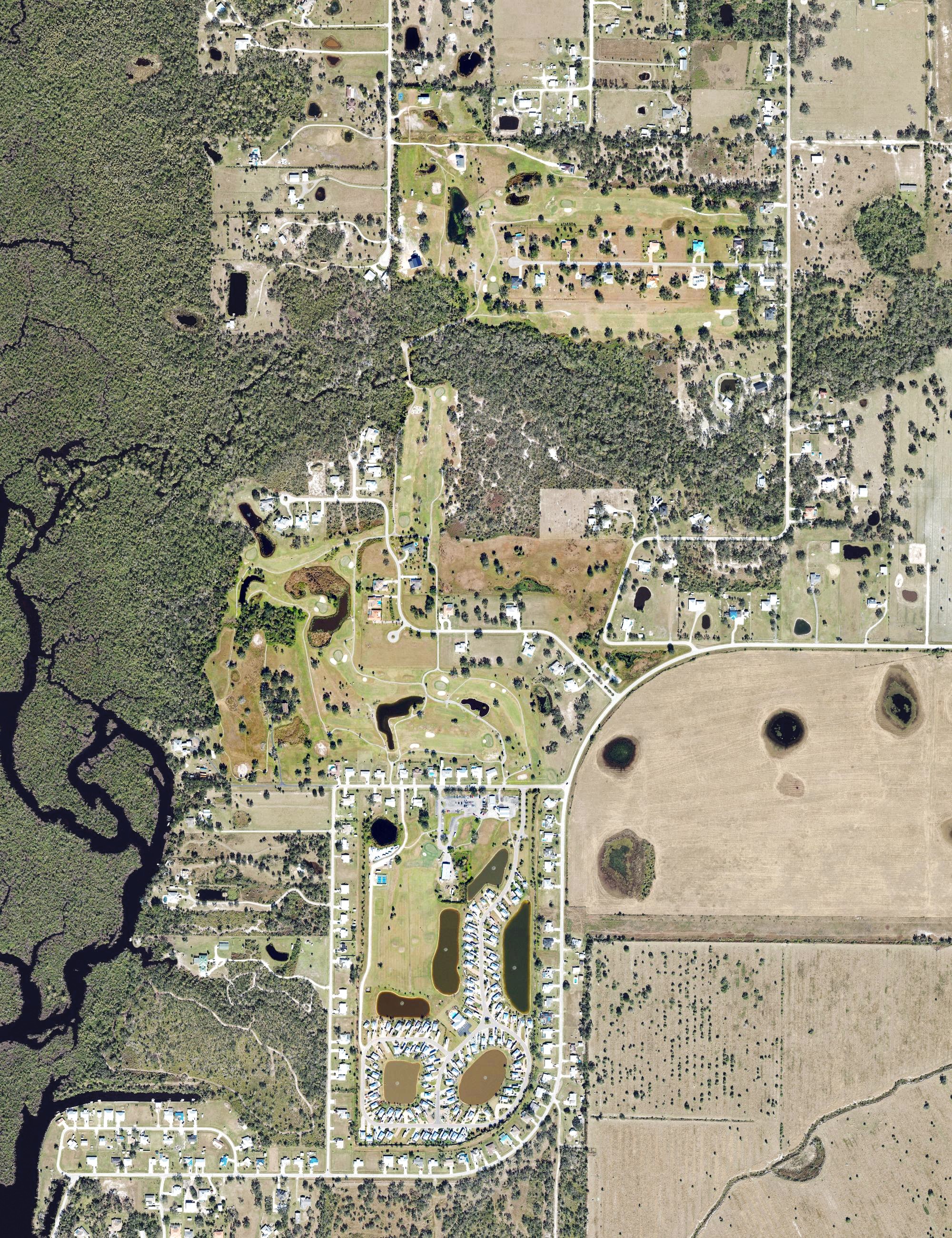 Aerial view of Sunnybreeze Golf Course, FL