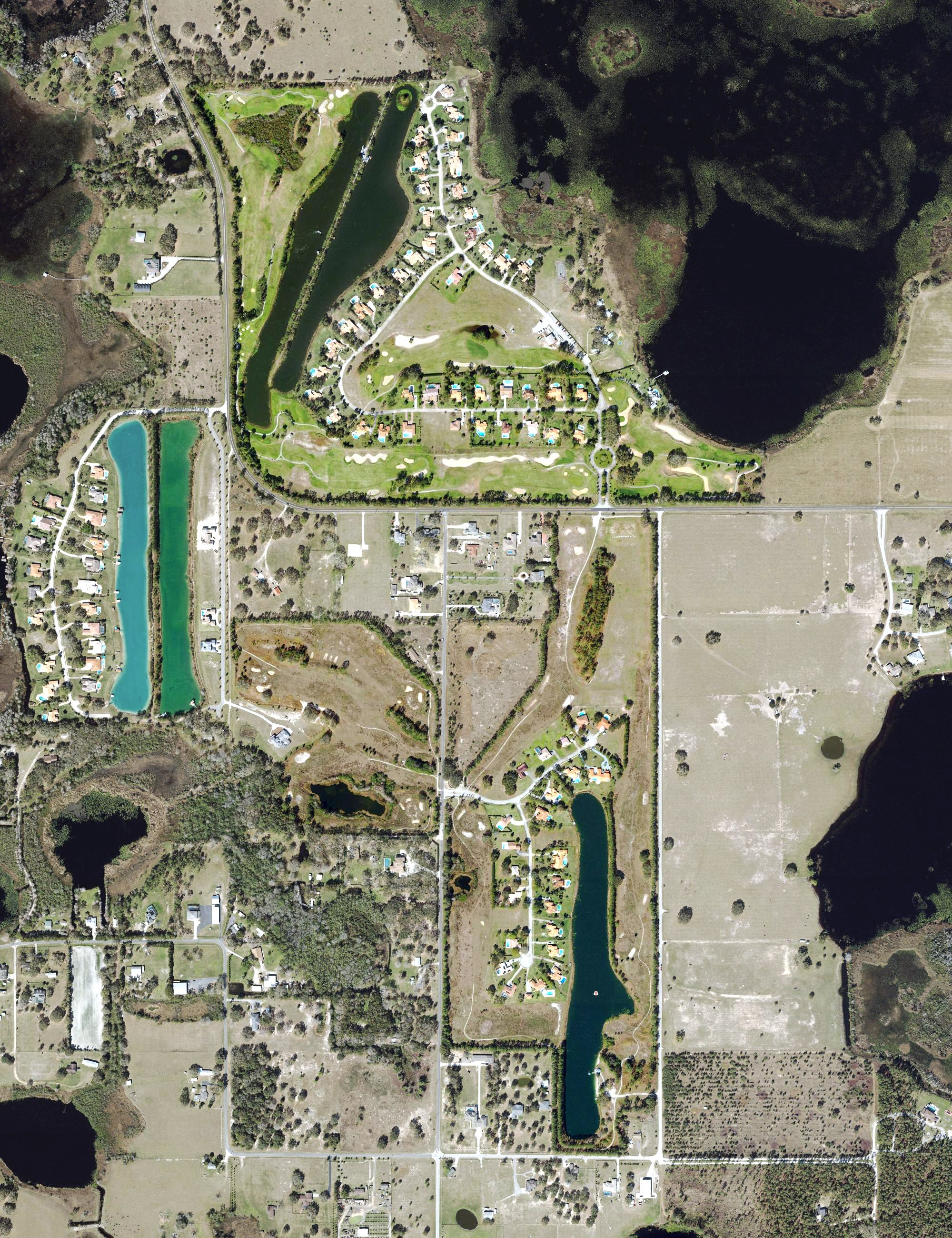 Aerial view of Swiss Fairways Golf Club, FL