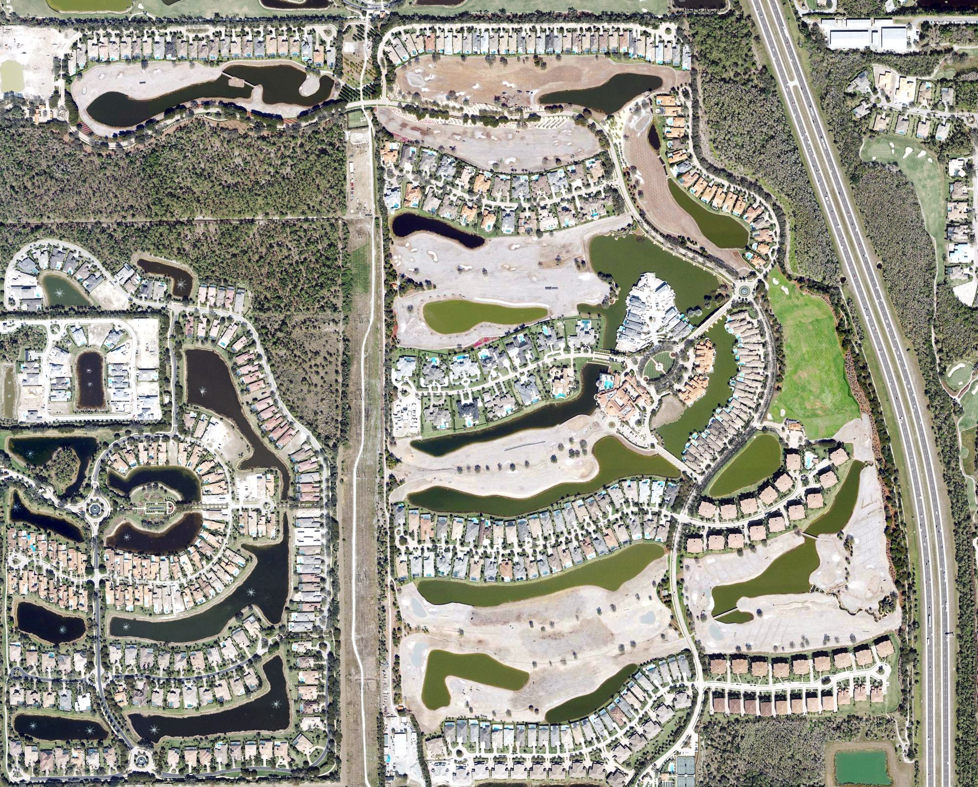 Aerial view of Talis Park Golf Club, FL