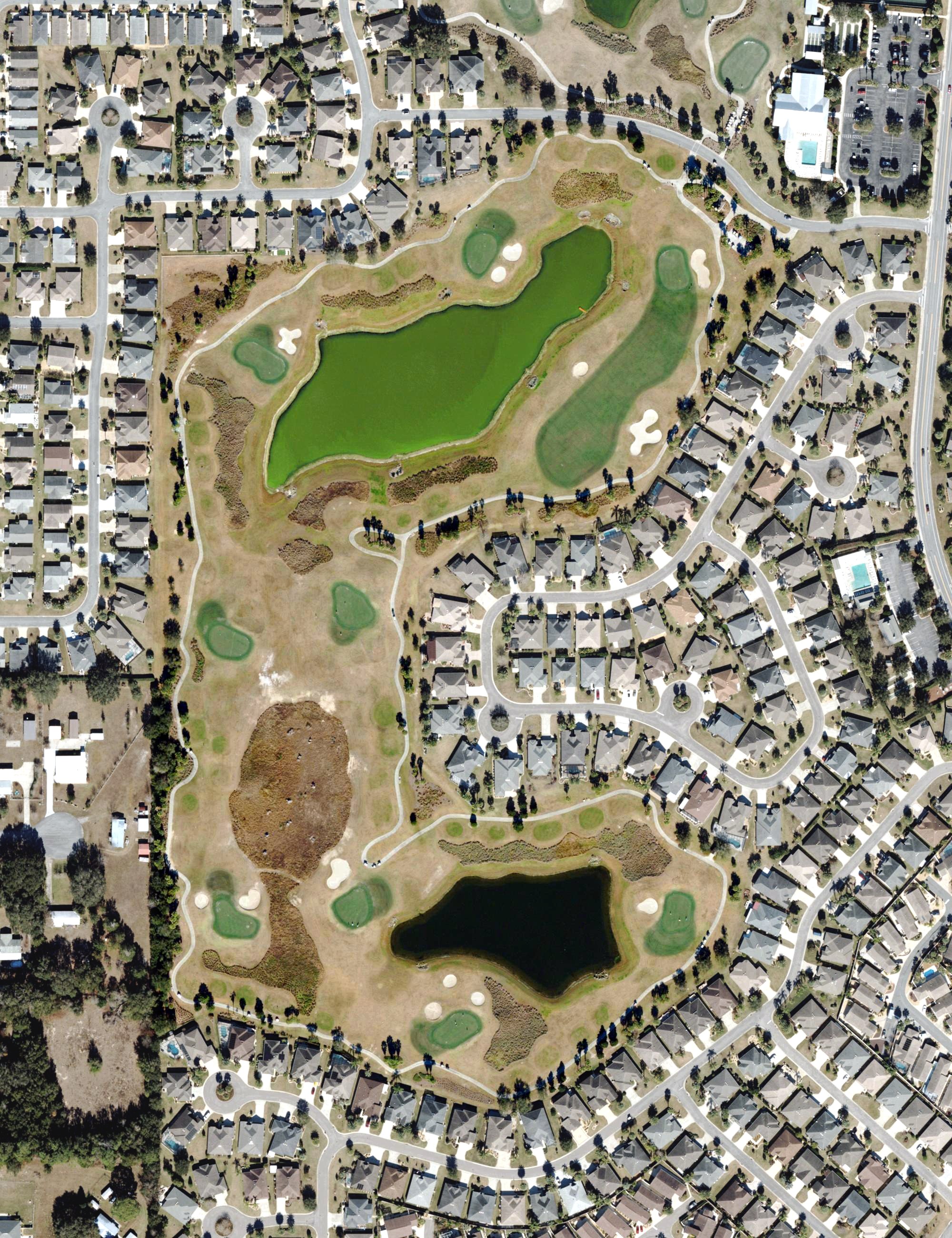 Aerial view of Tarpon Boil Golf Course (The Villages), FL