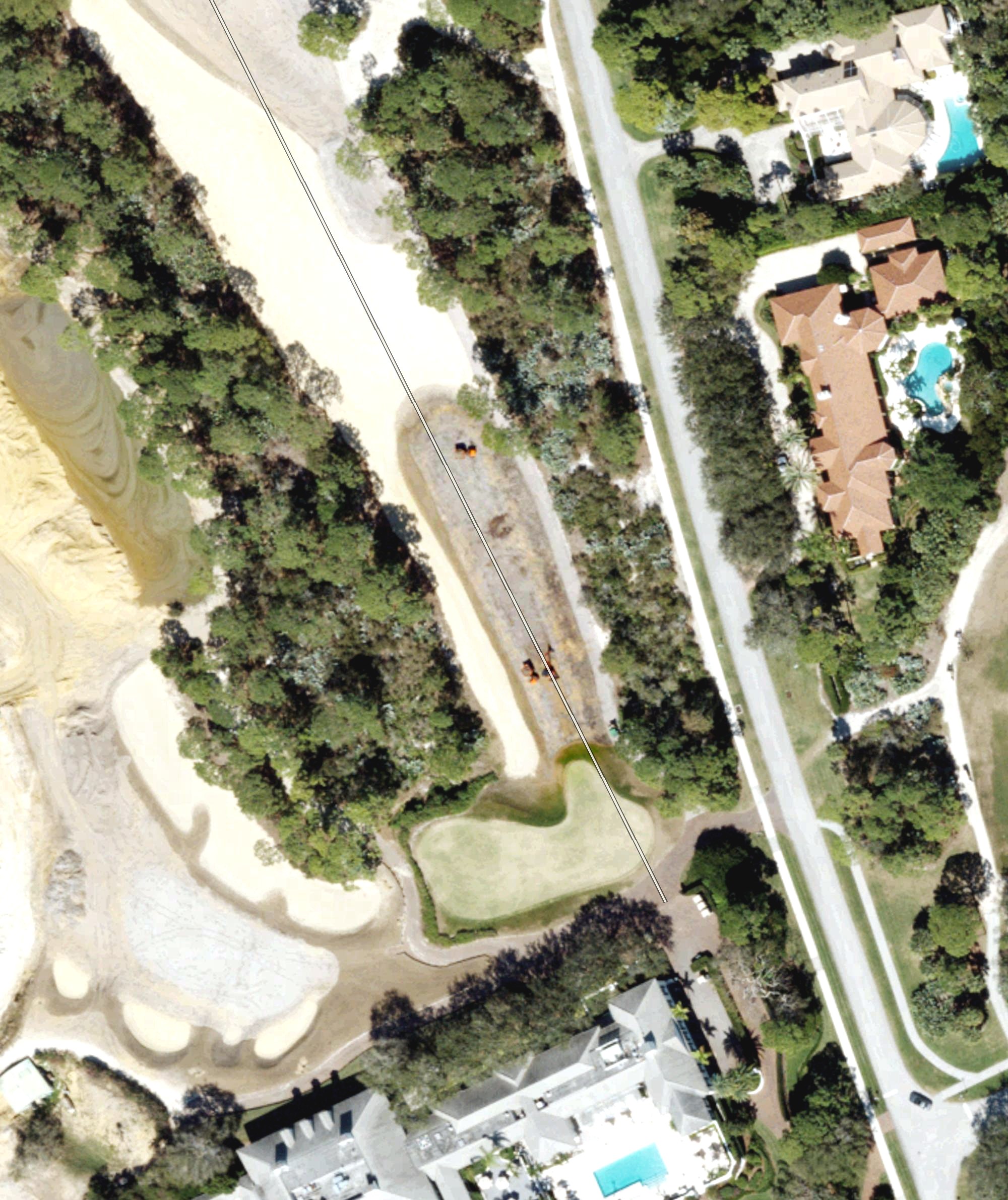 Aerial view of Tee Box 1, FL